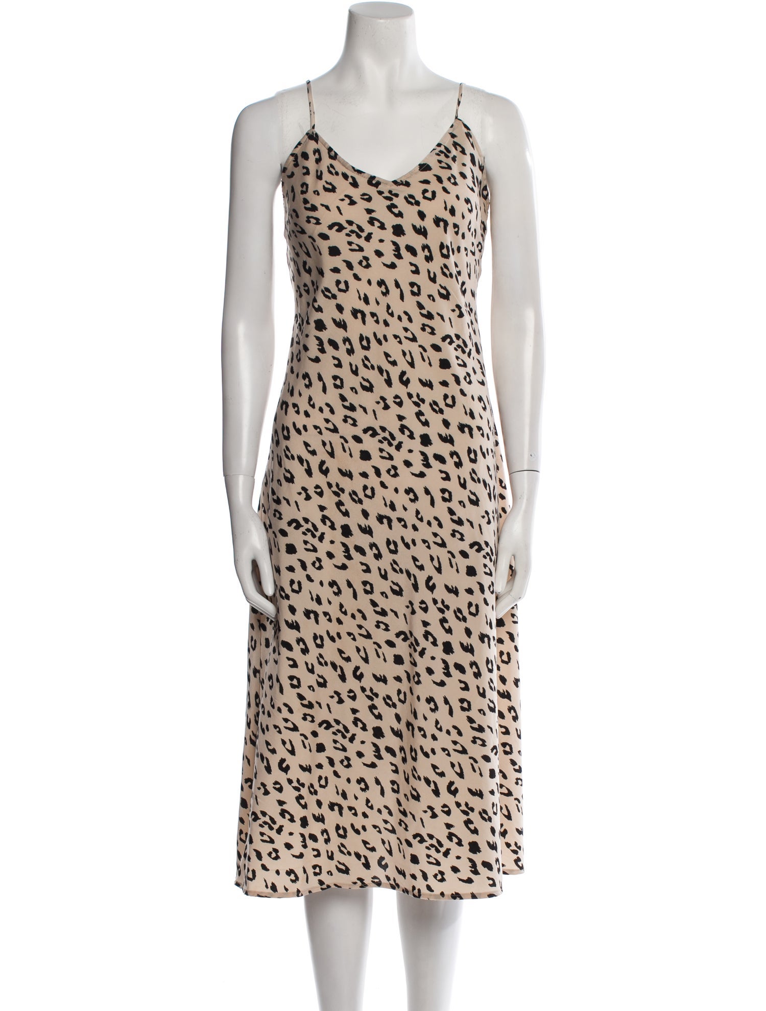 Moussy Animal Print Knee-Length Dress