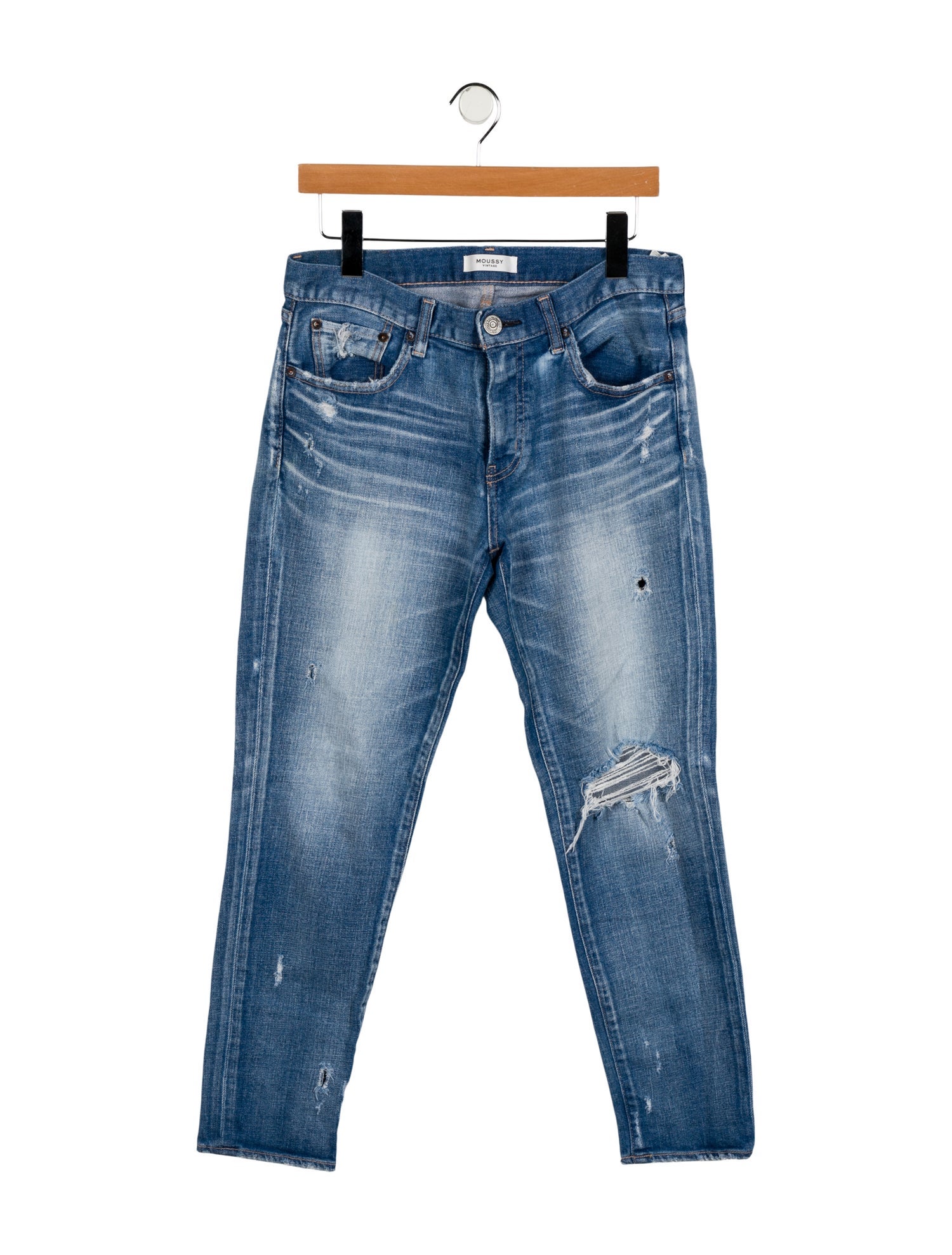 Moussy Mid-Rise Straight Leg Jeans