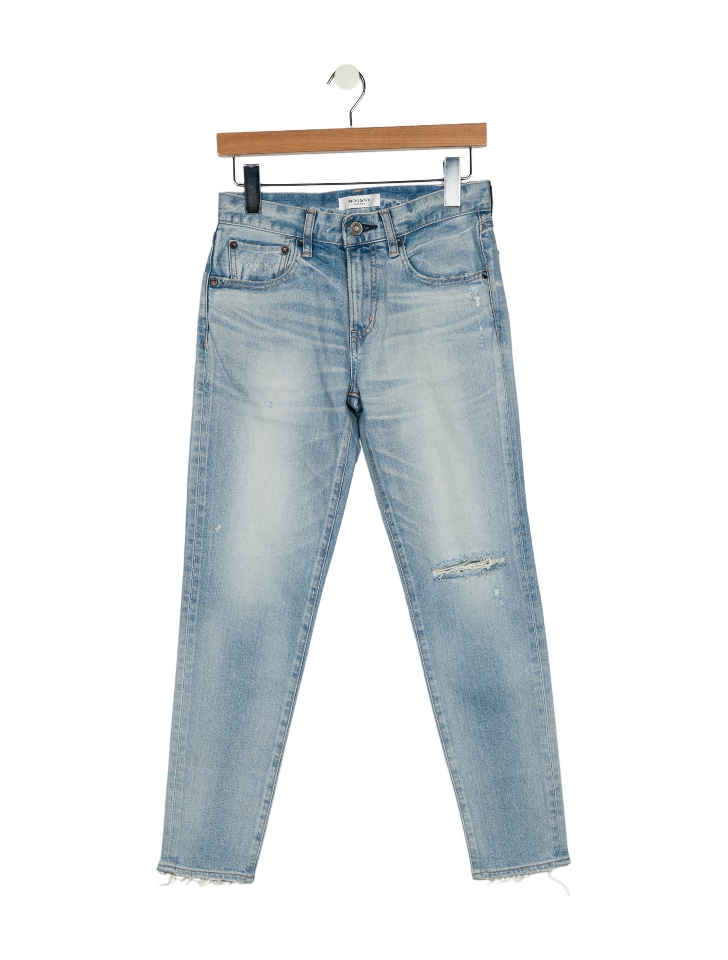 Moussy Mid-Rise Straight Leg Jeans