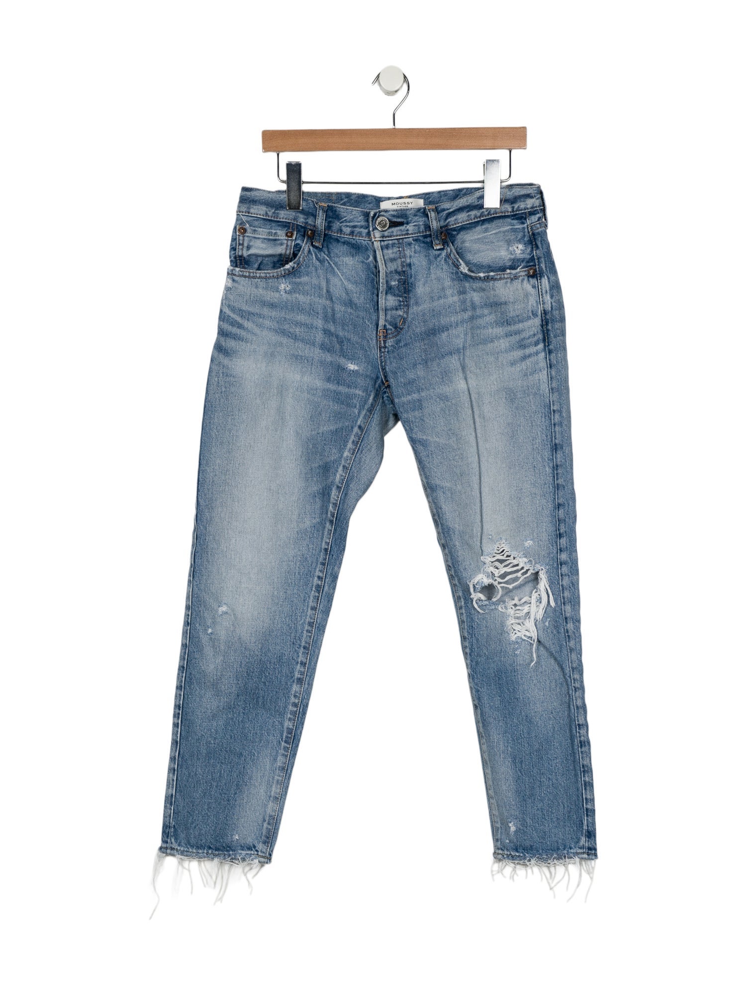 Moussy Mid-Rise Straight Leg Jeans