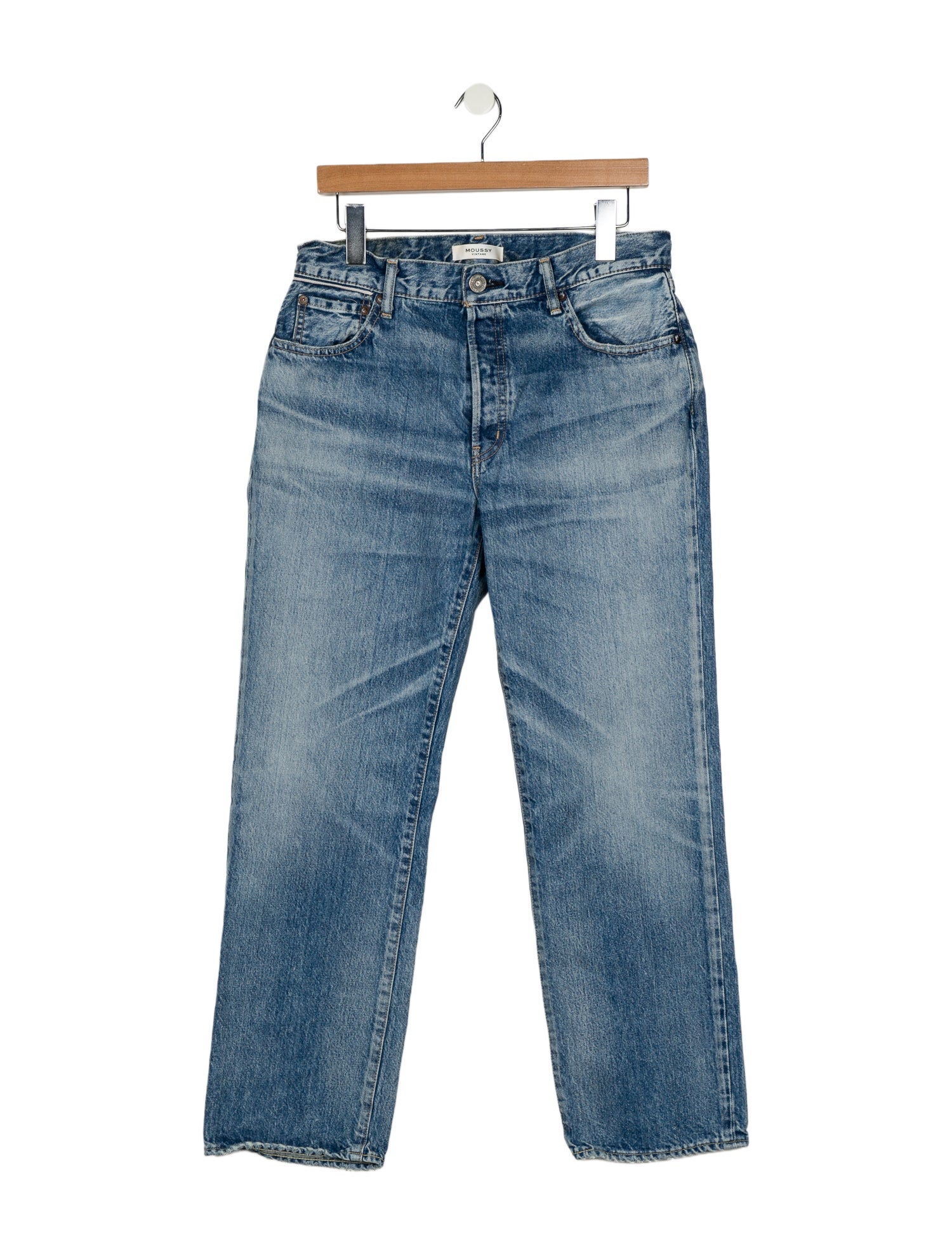 Moussy High-Rise Wide Leg Jeans