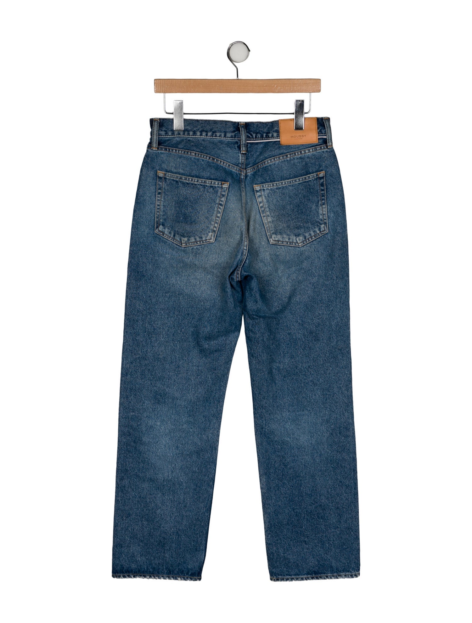 Moussy High-Rise Straight Leg Jeans