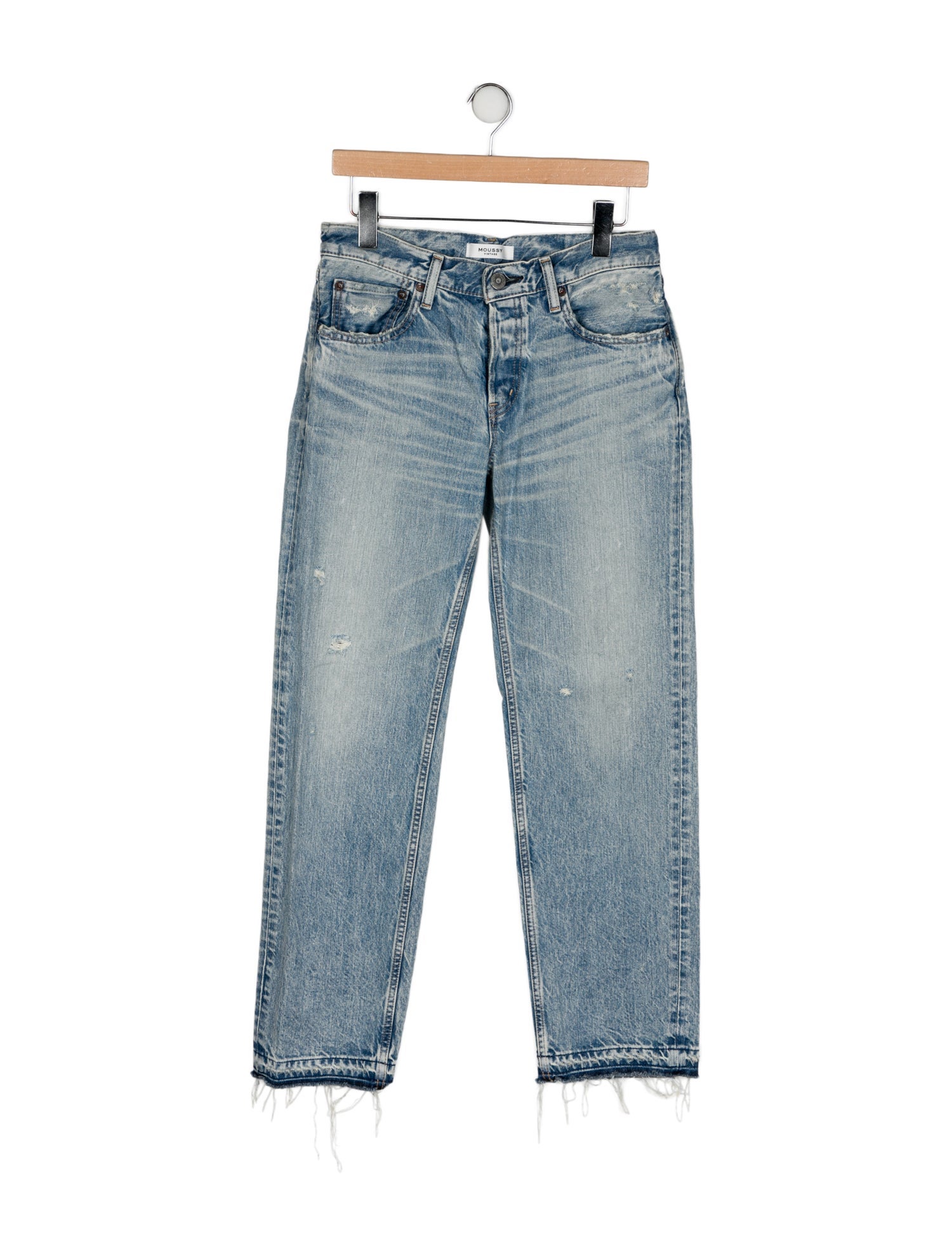 Moussy Mid-Rise Straight Leg Jeans