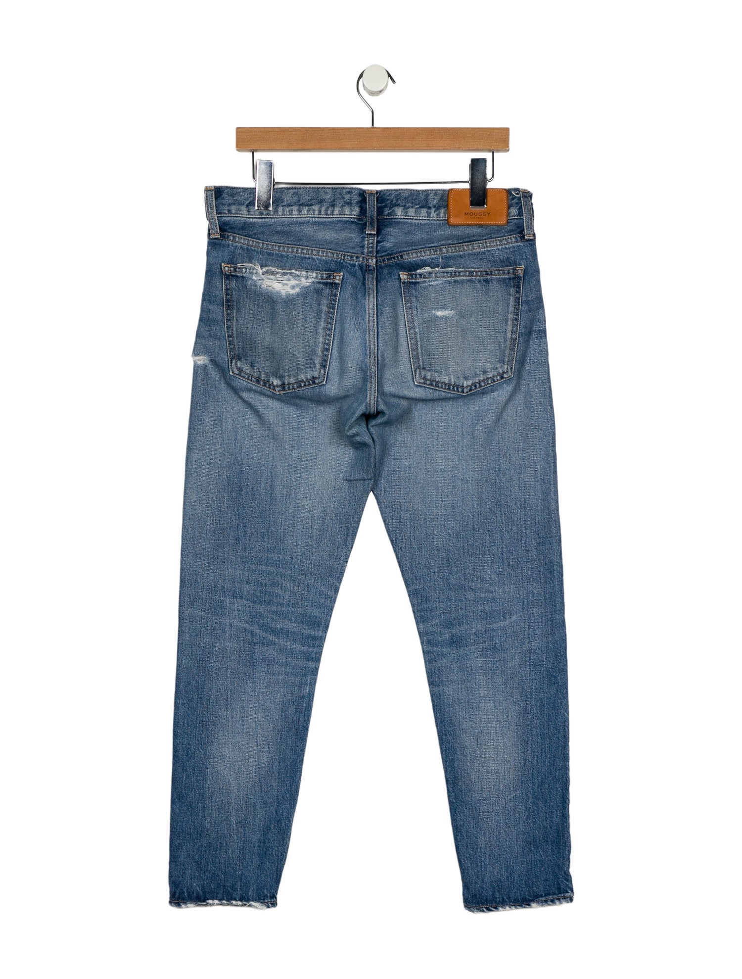 Moussy Mid-Rise Straight Leg Jeans