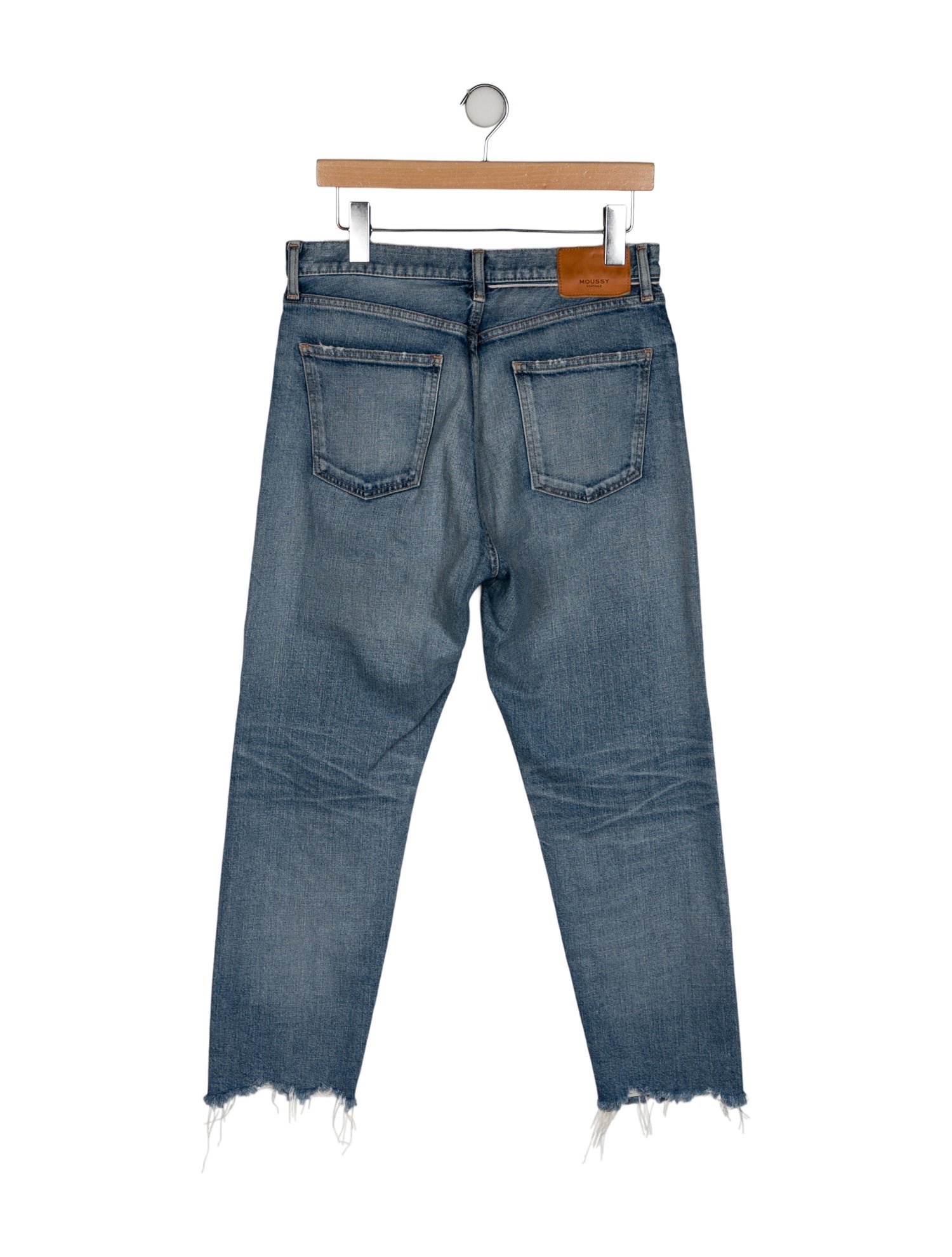 Moussy High-Rise Straight Leg Jeans