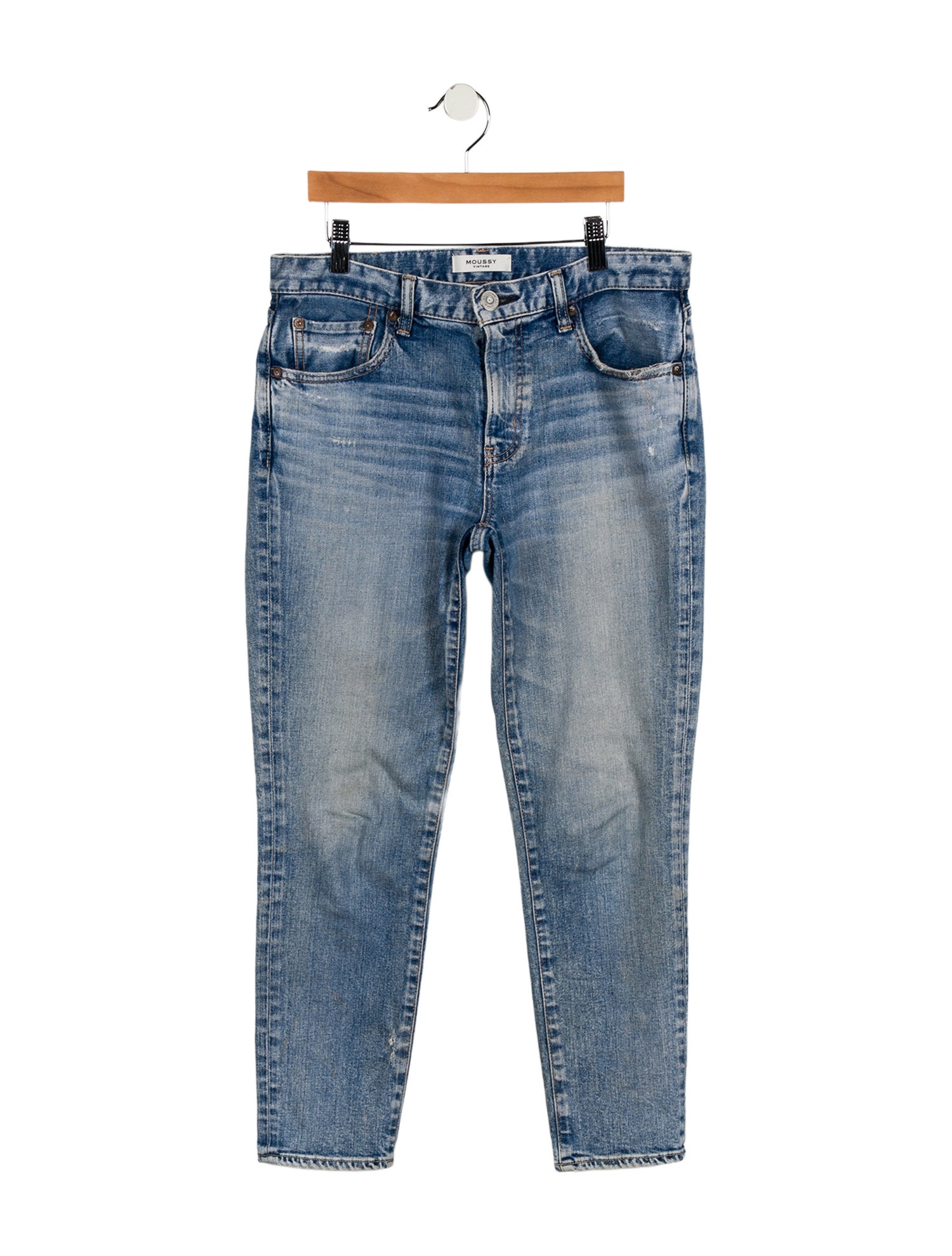 Moussy Mid-Rise Straight Leg Jeans