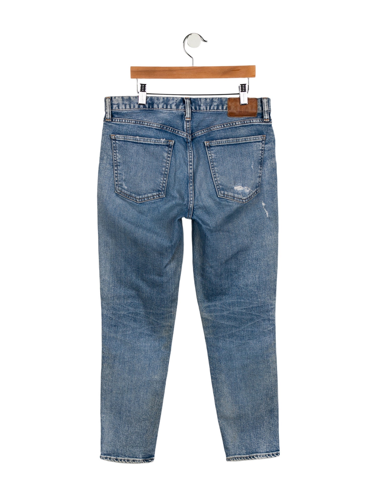 Moussy Mid-Rise Straight Leg Jeans