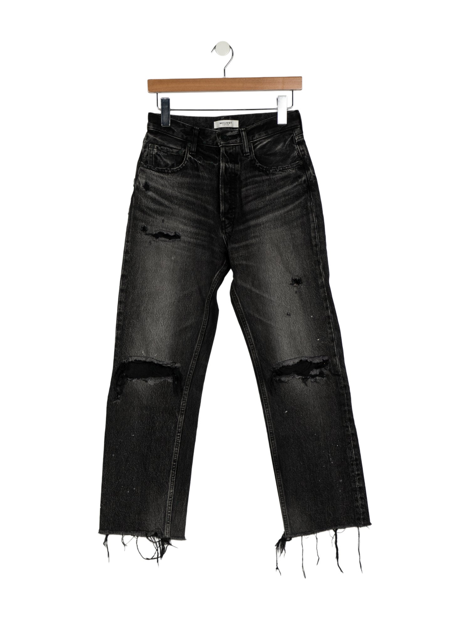 Moussy High-Rise Straight Leg Jeans