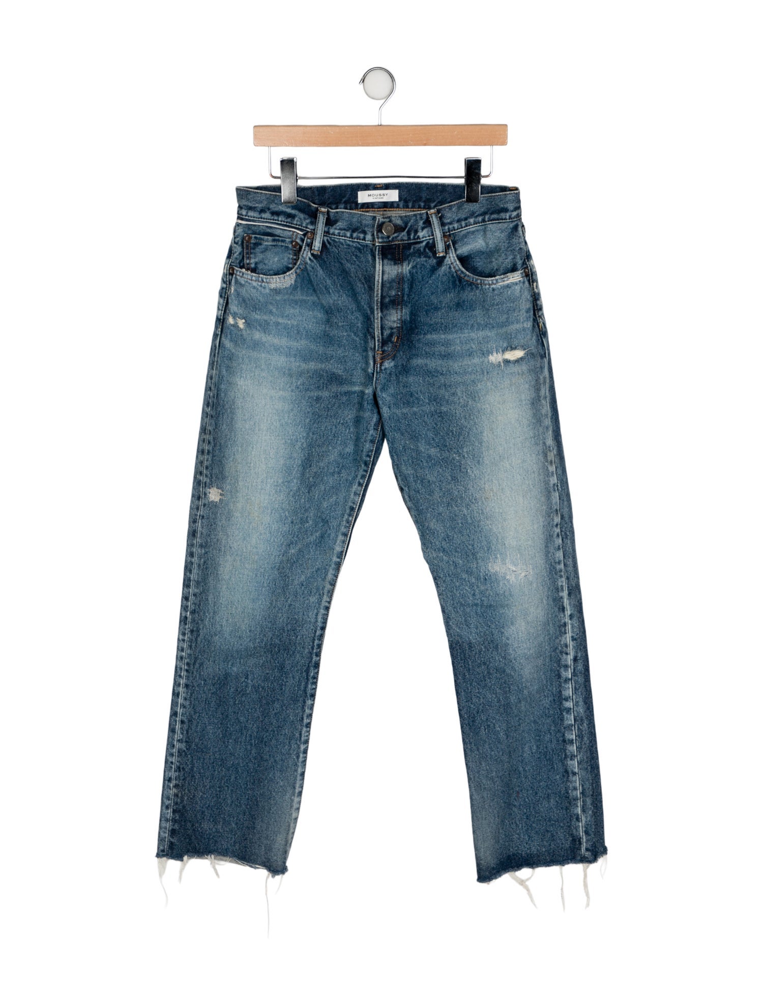 Moussy Mid-Rise Wide Leg Jeans