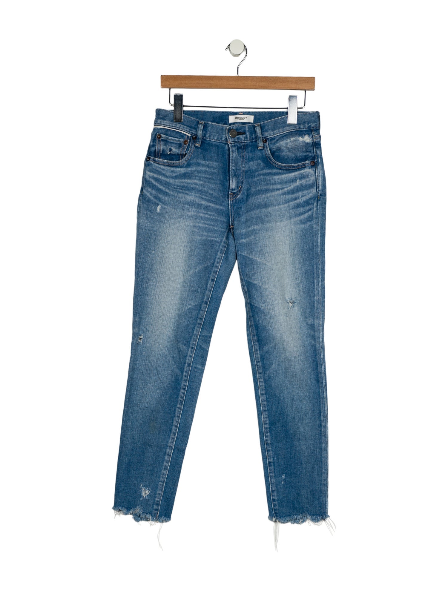 Moussy Mid-Rise Straight Leg Jeans