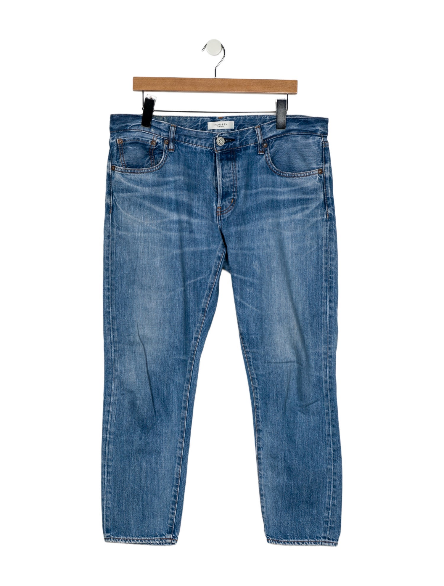 Moussy Mid-Rise Straight Leg Jeans