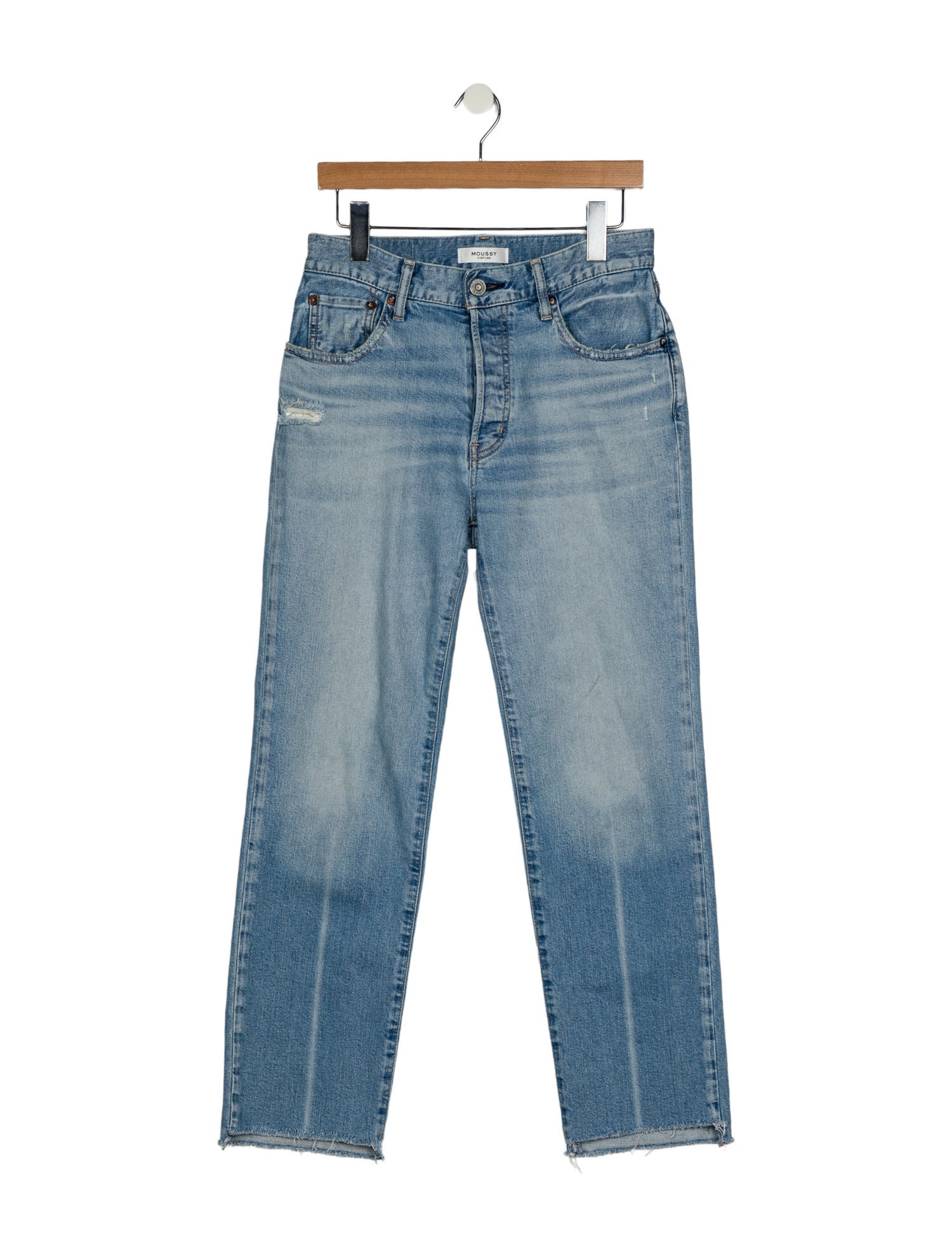 Moussy Mid-Rise Straight Leg Jeans