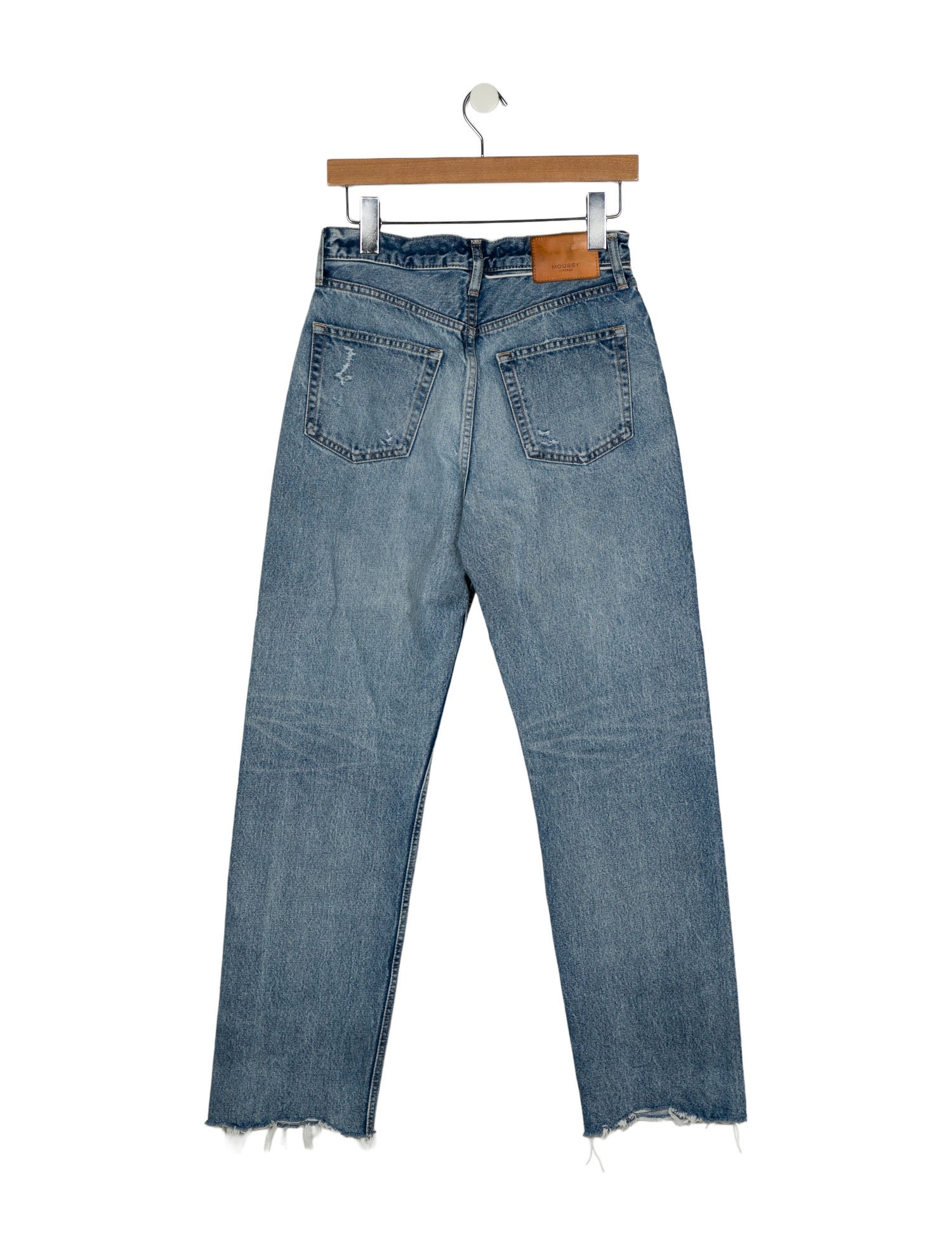 Moussy High-Rise Straight Leg Jeans