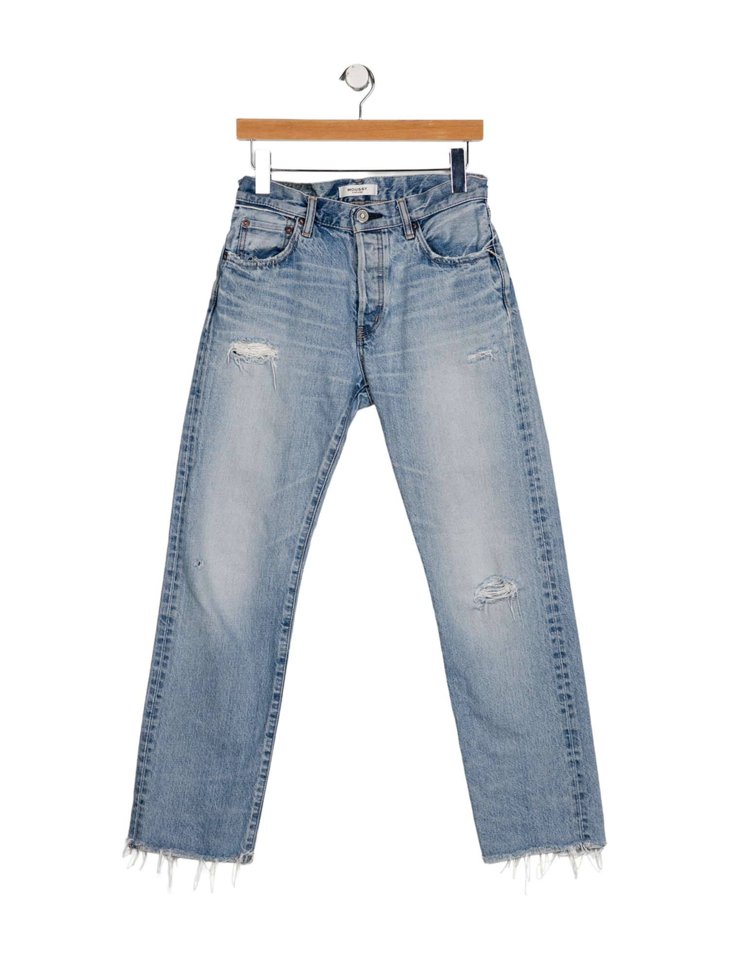 Moussy Mid-Rise Straight Leg Jeans