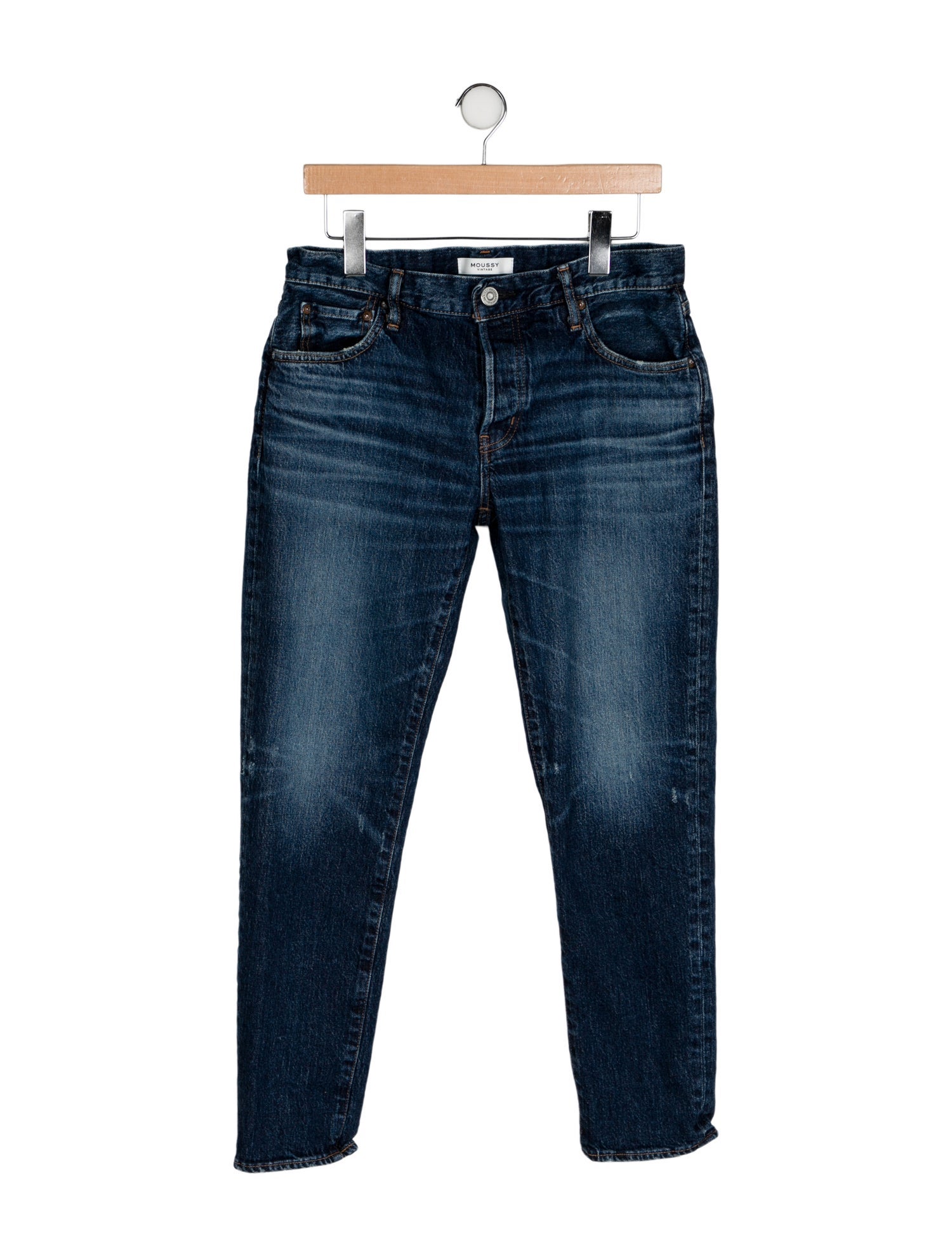 Moussy Mid-Rise Straight Leg Jeans