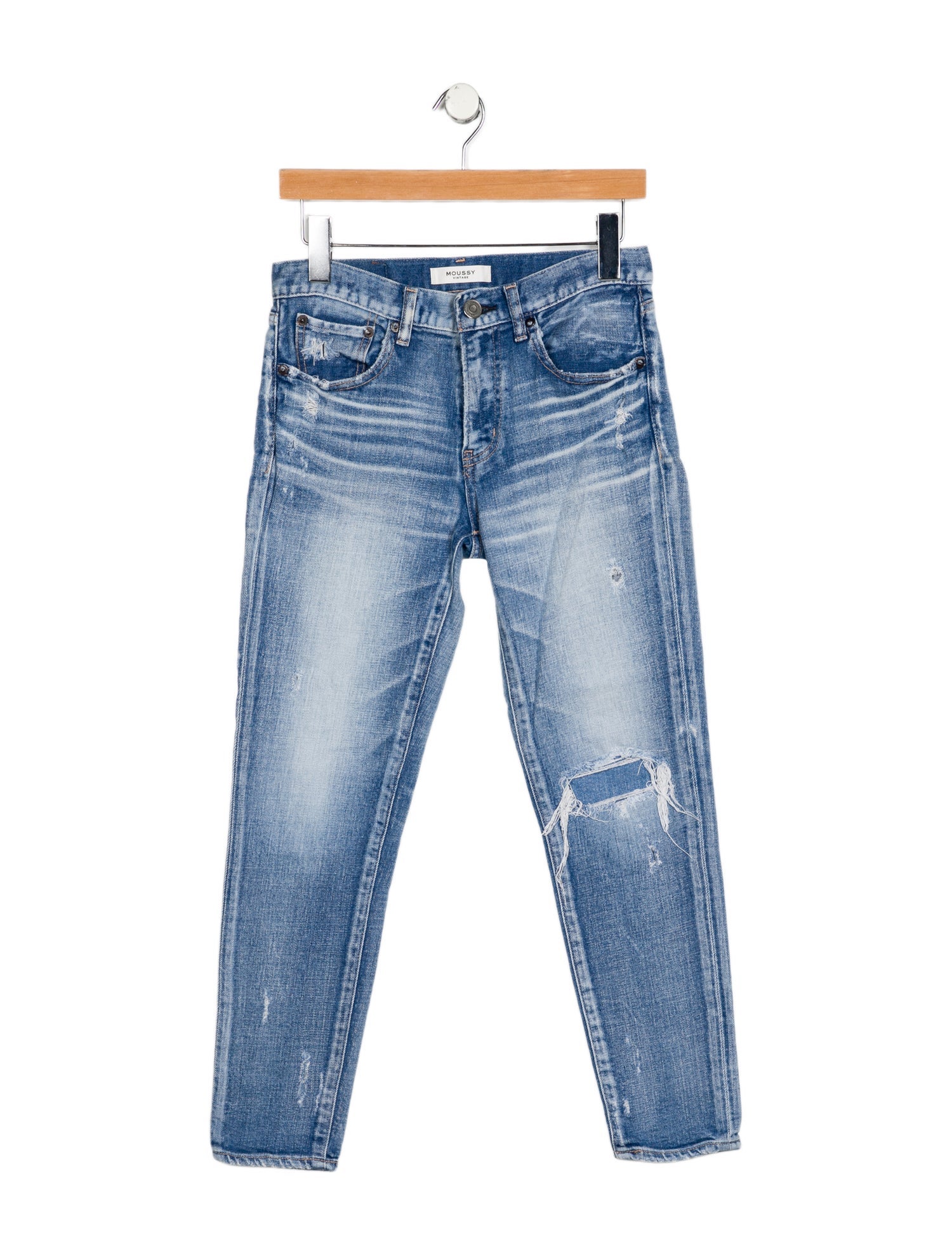 Moussy Mid-Rise Skinny Leg Jeans