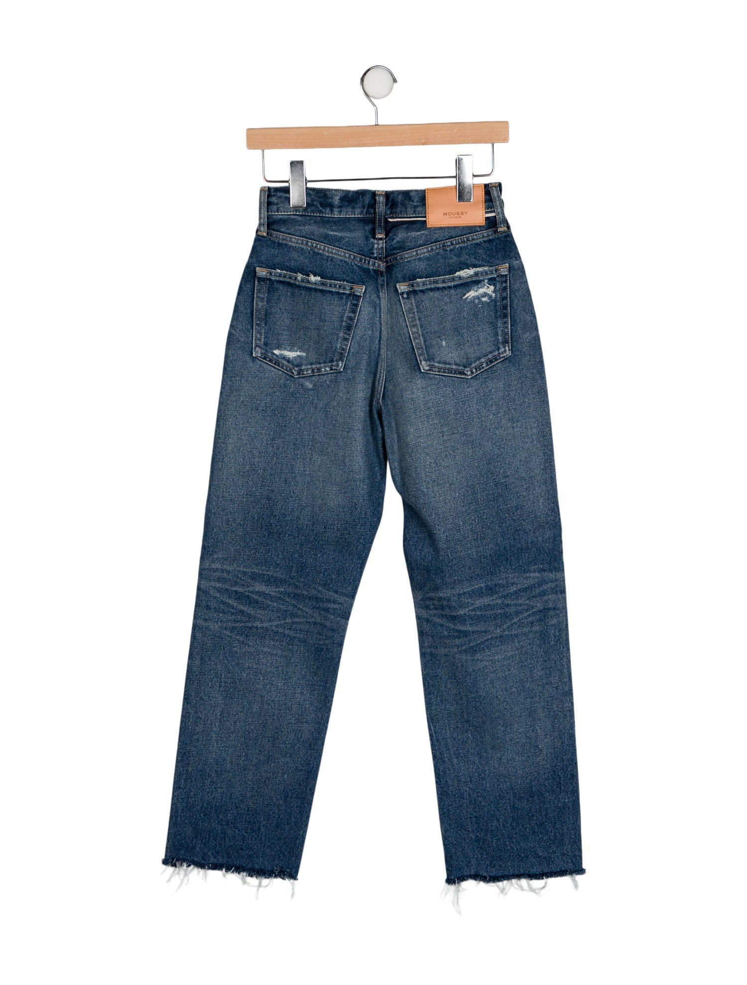 Moussy High-Rise Straight Leg Jeans