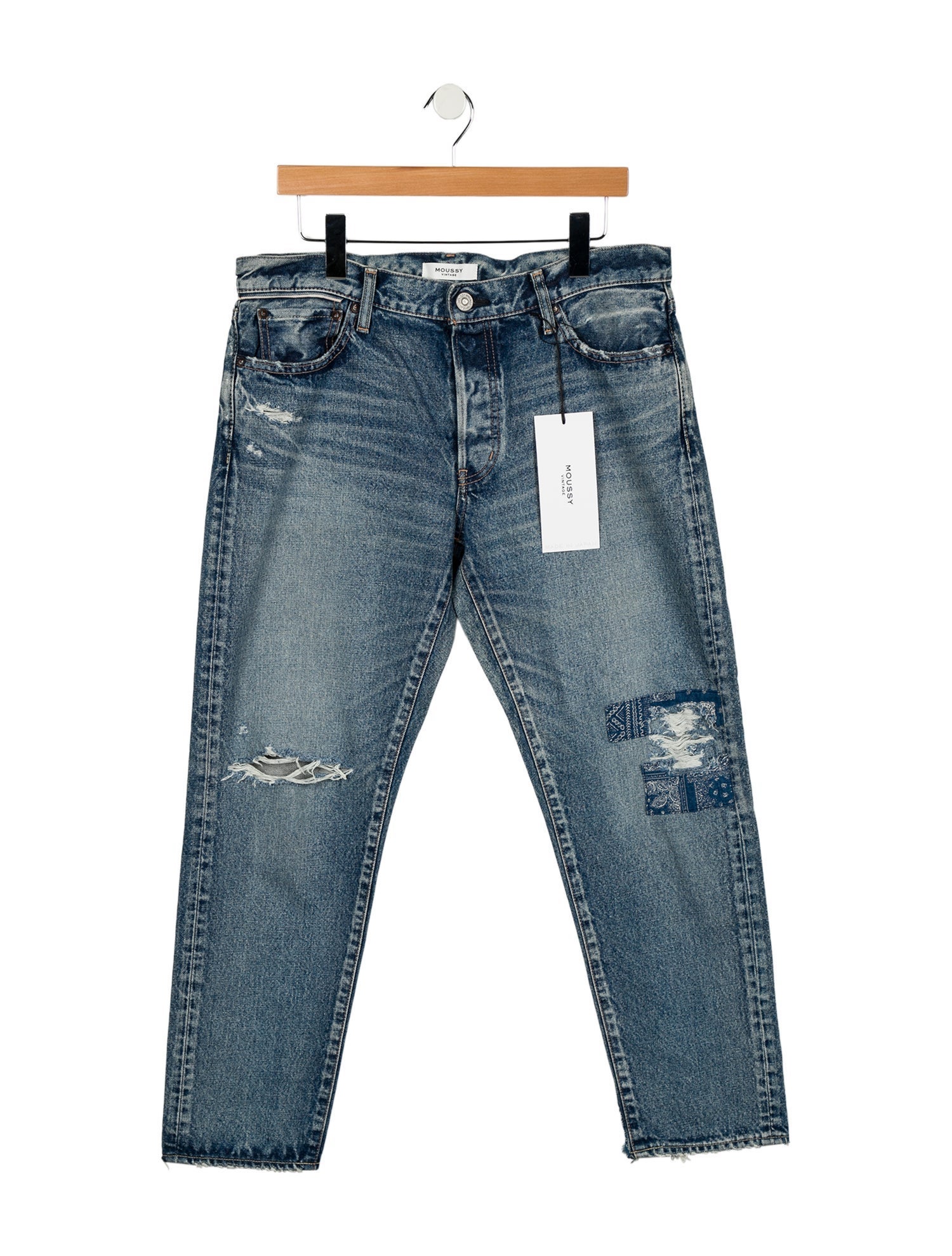 Moussy Mid-Rise Straight Leg Jeans