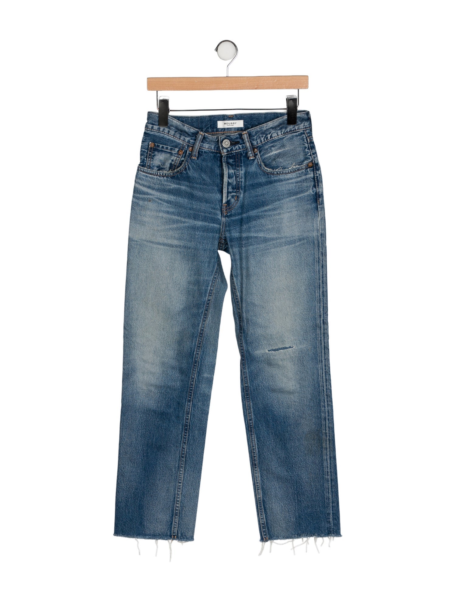 Moussy Mid-Rise Straight Leg Jeans