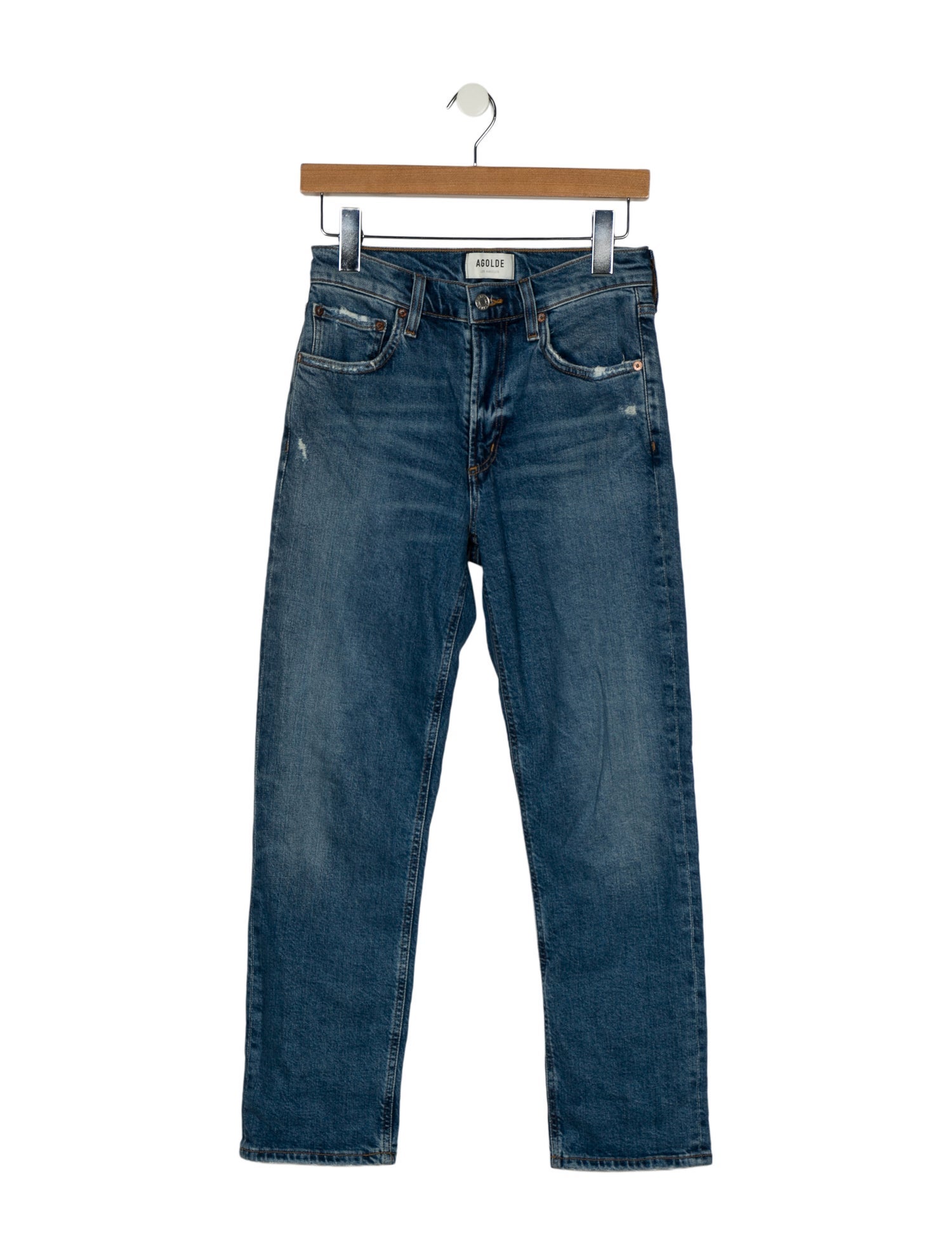 Moussy Mid-Rise Straight Leg Jeans