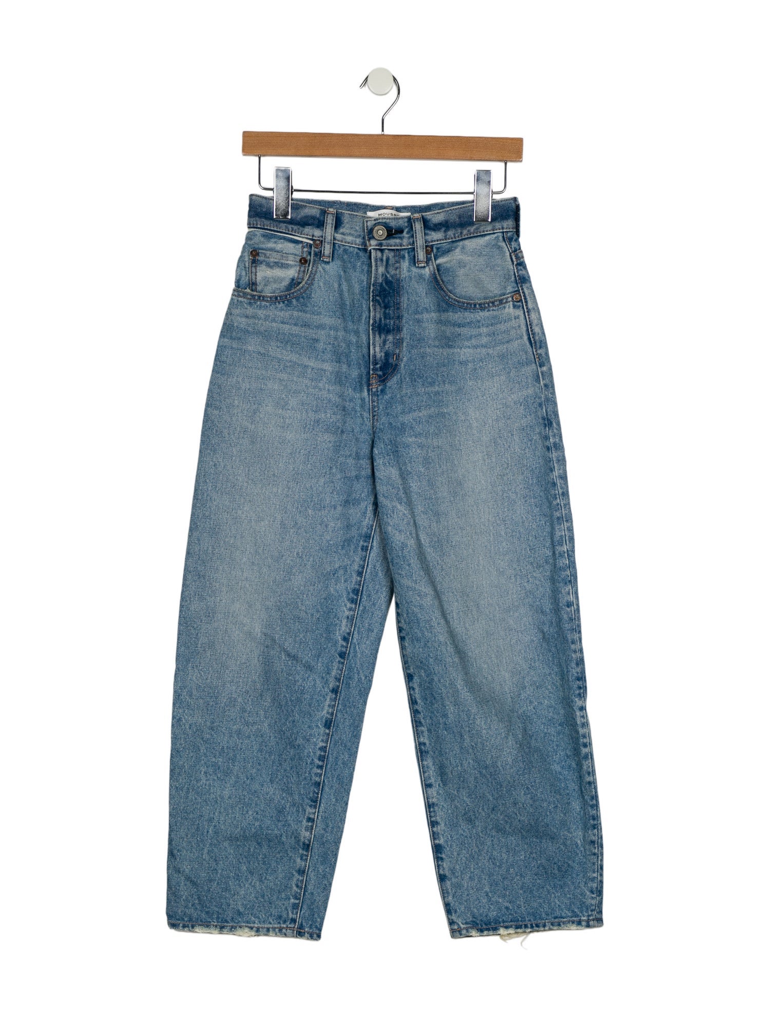 Moussy High-Rise Wide Leg Jeans