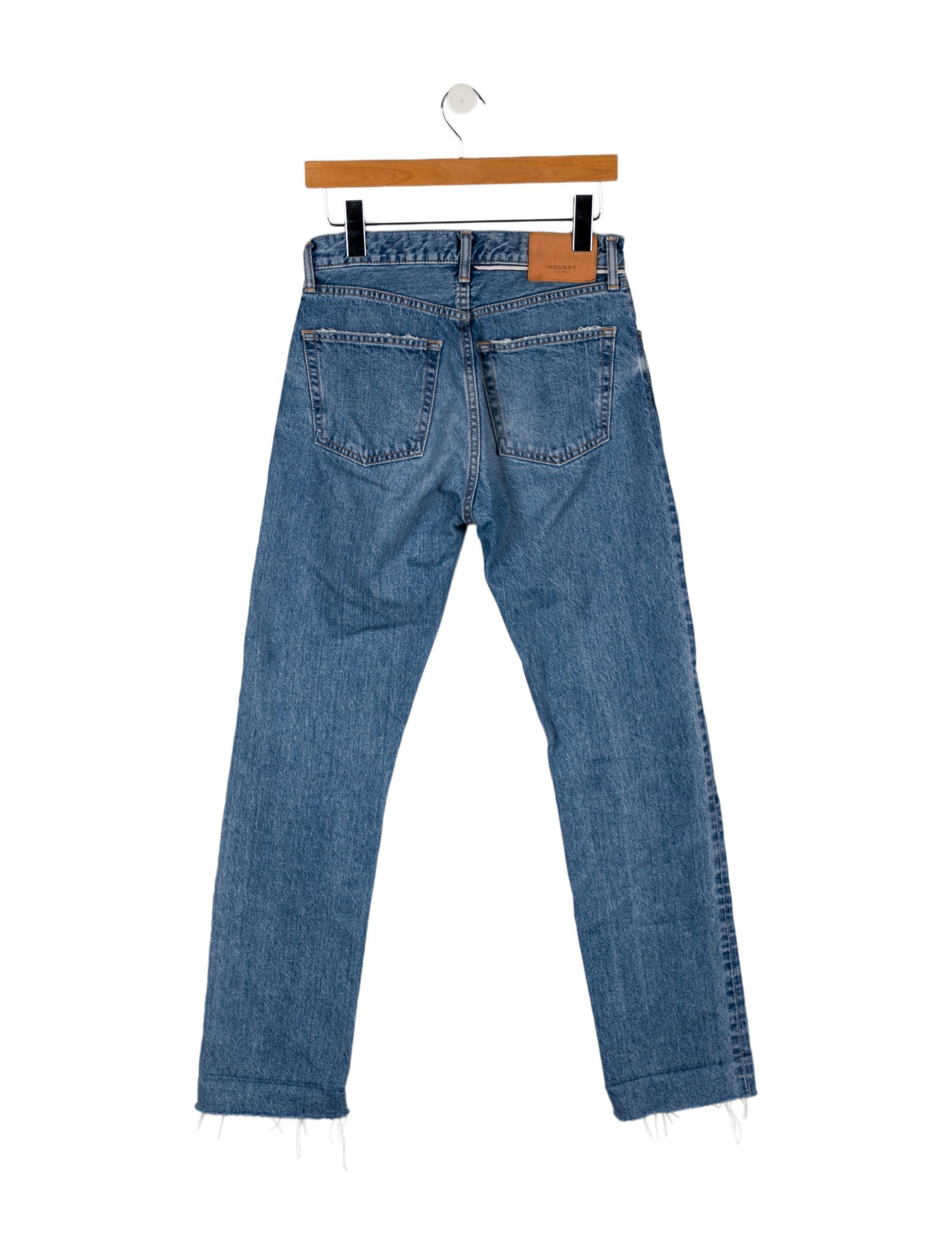 Moussy High-Rise Straight Leg Jeans