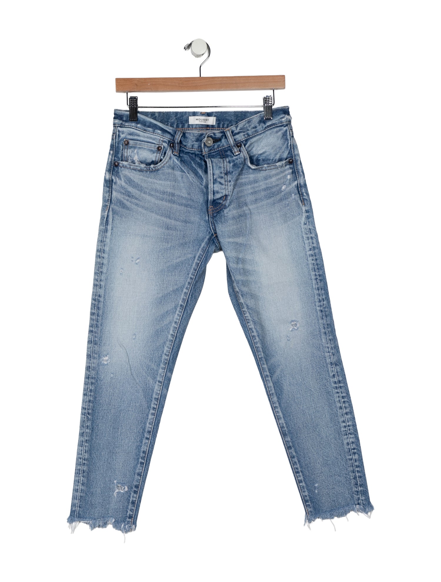 Moussy Mid-Rise Straight Leg Jeans