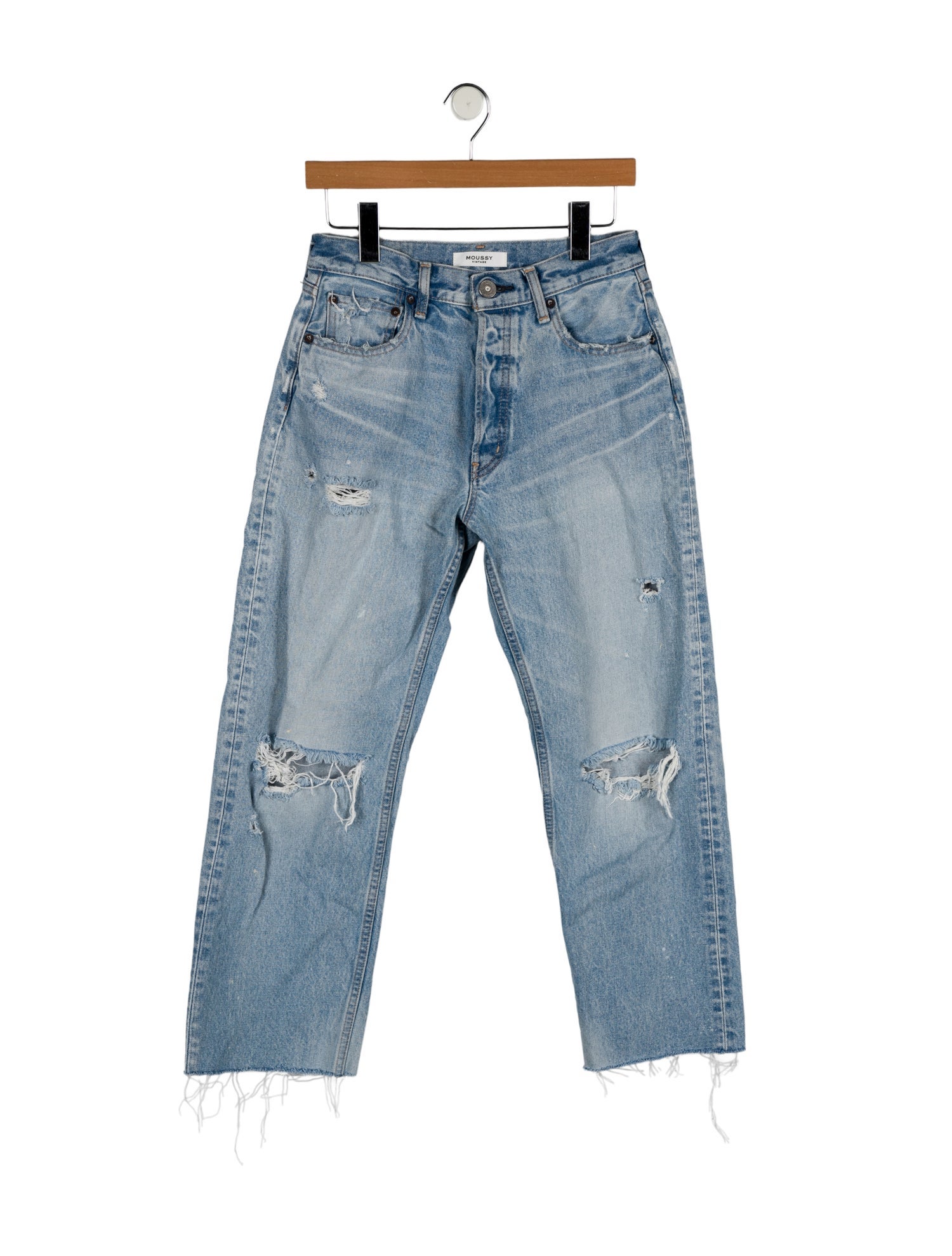 Moussy Mid-Rise Straight Leg Jeans