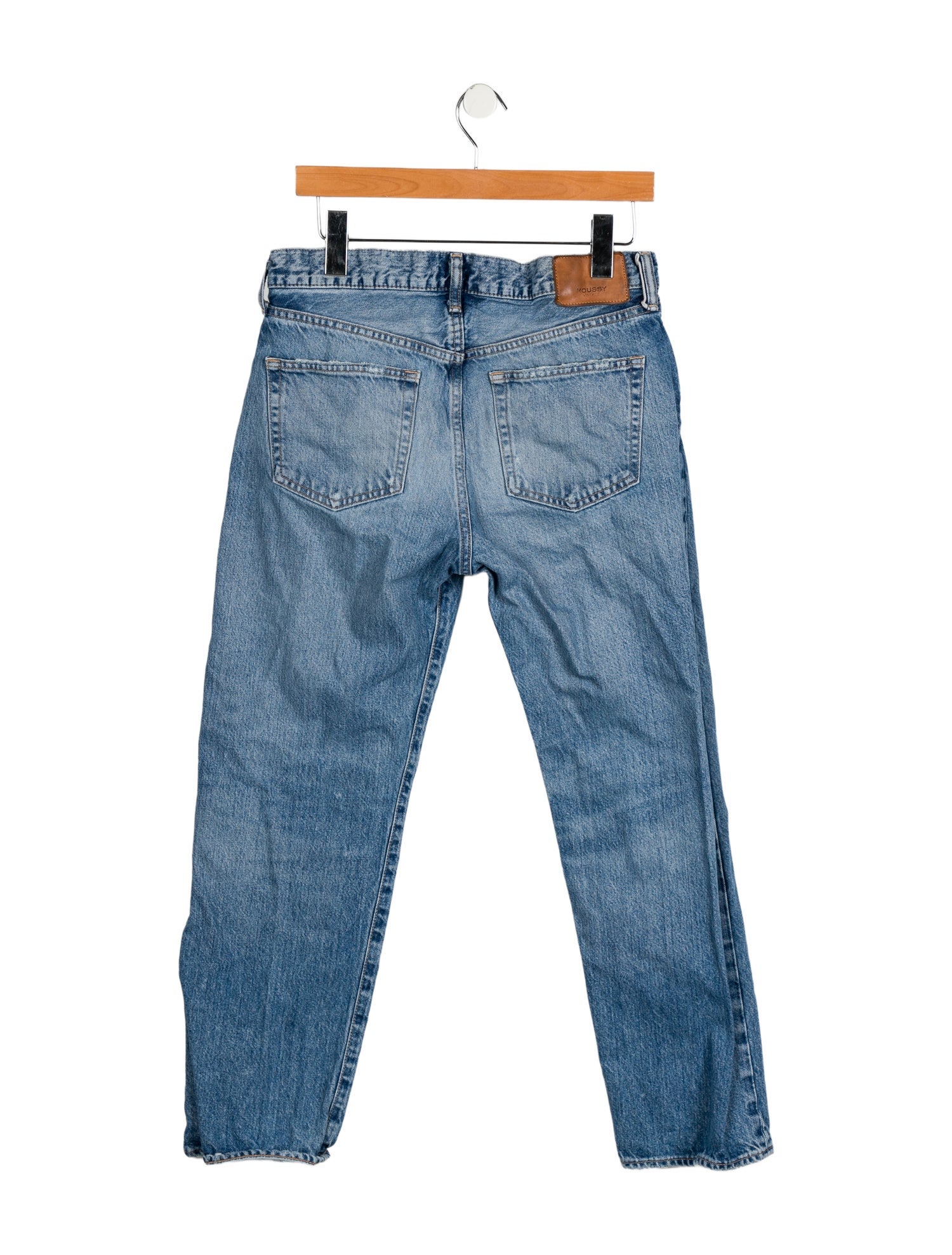 Moussy Mid-Rise Straight Leg Jeans