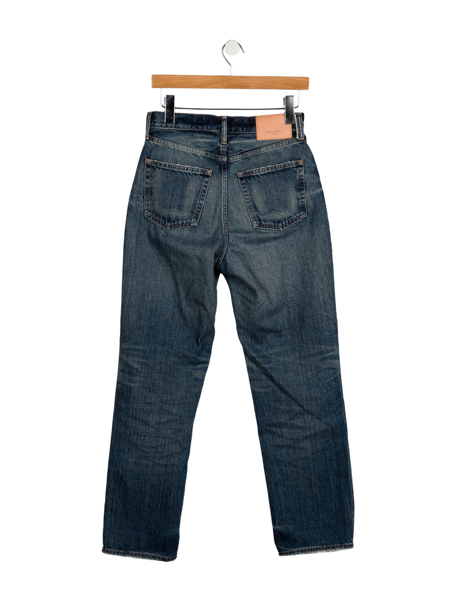 Moussy High-Rise Straight Leg Jeans