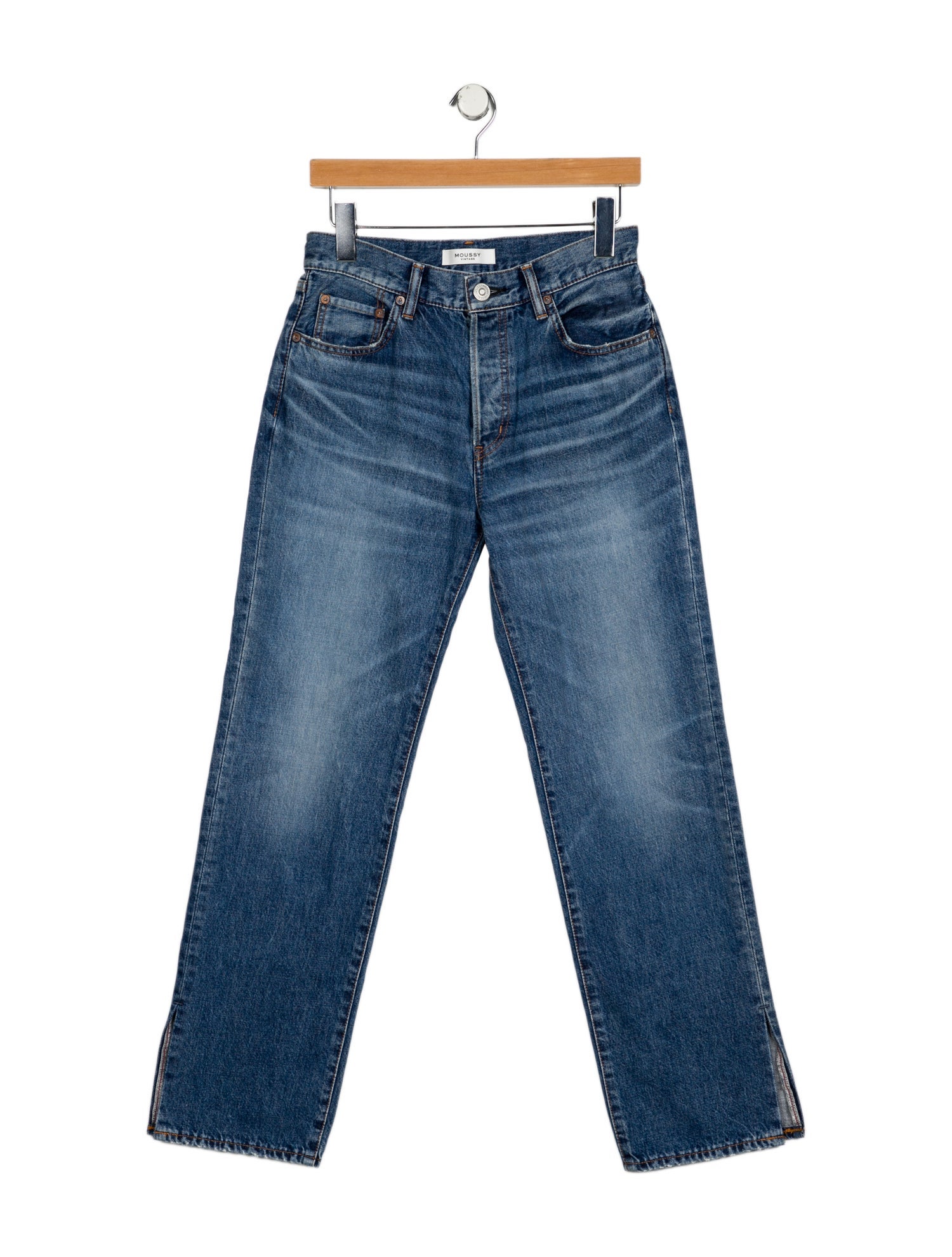 Moussy Mid-Rise Straight Leg Jeans