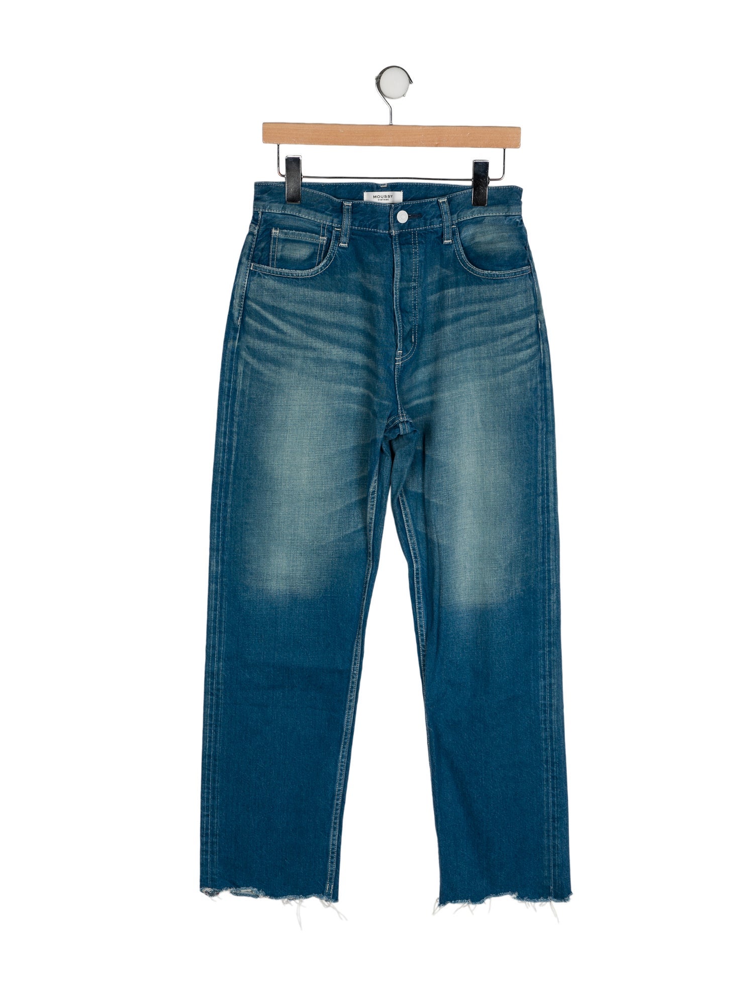 Moussy High-Rise Straight Leg Jeans