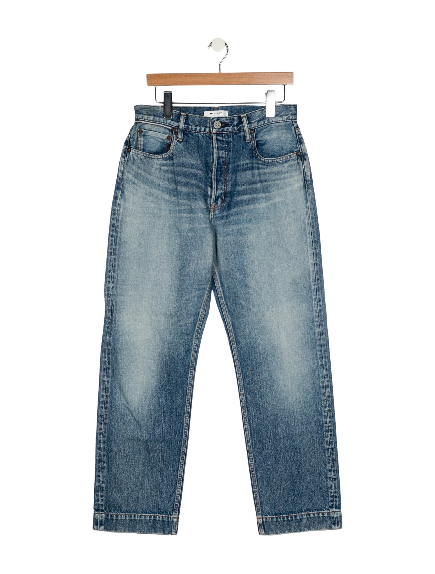 Moussy High-Rise Wide Leg Jeans