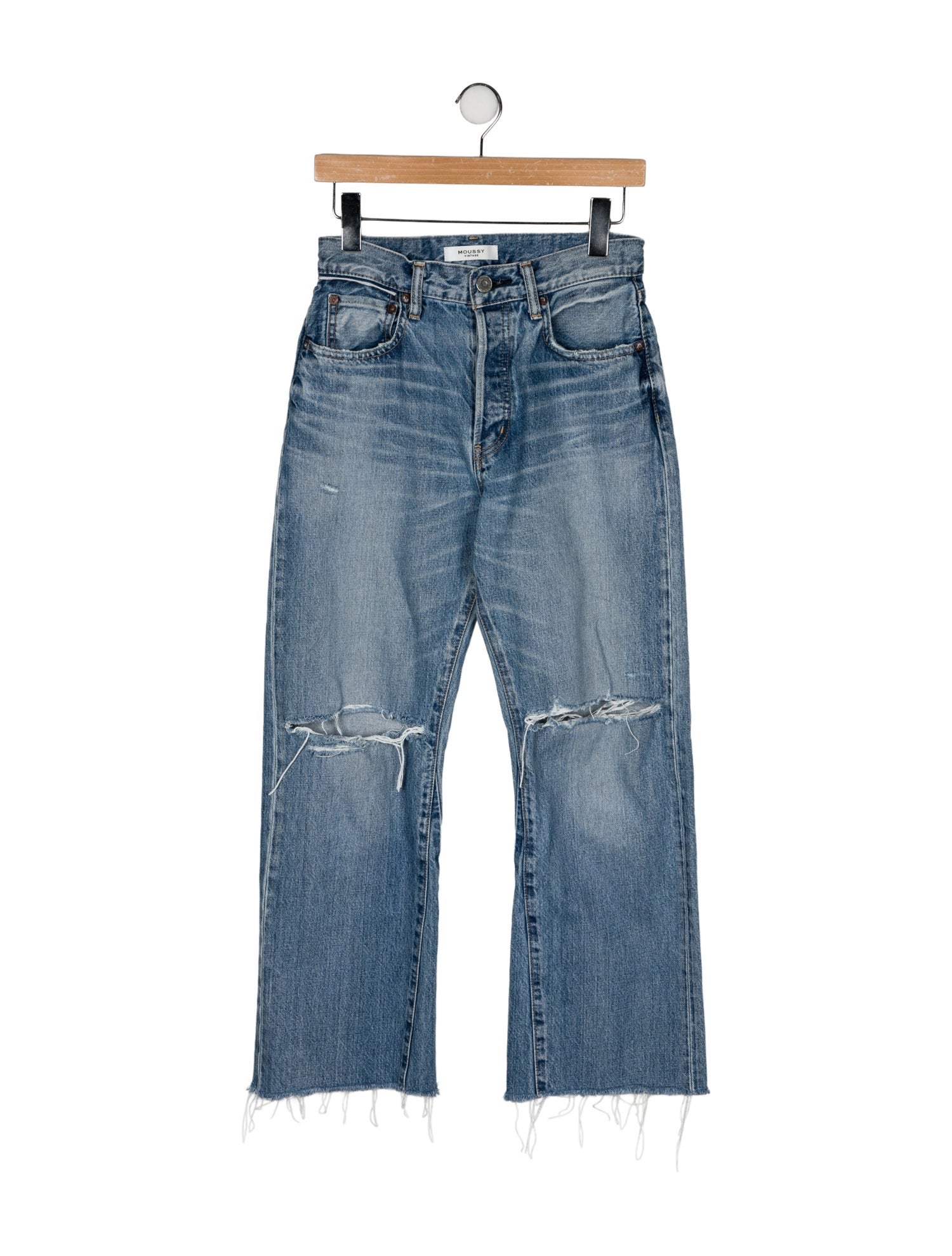 Moussy Mid-Rise Wide Leg Jeans