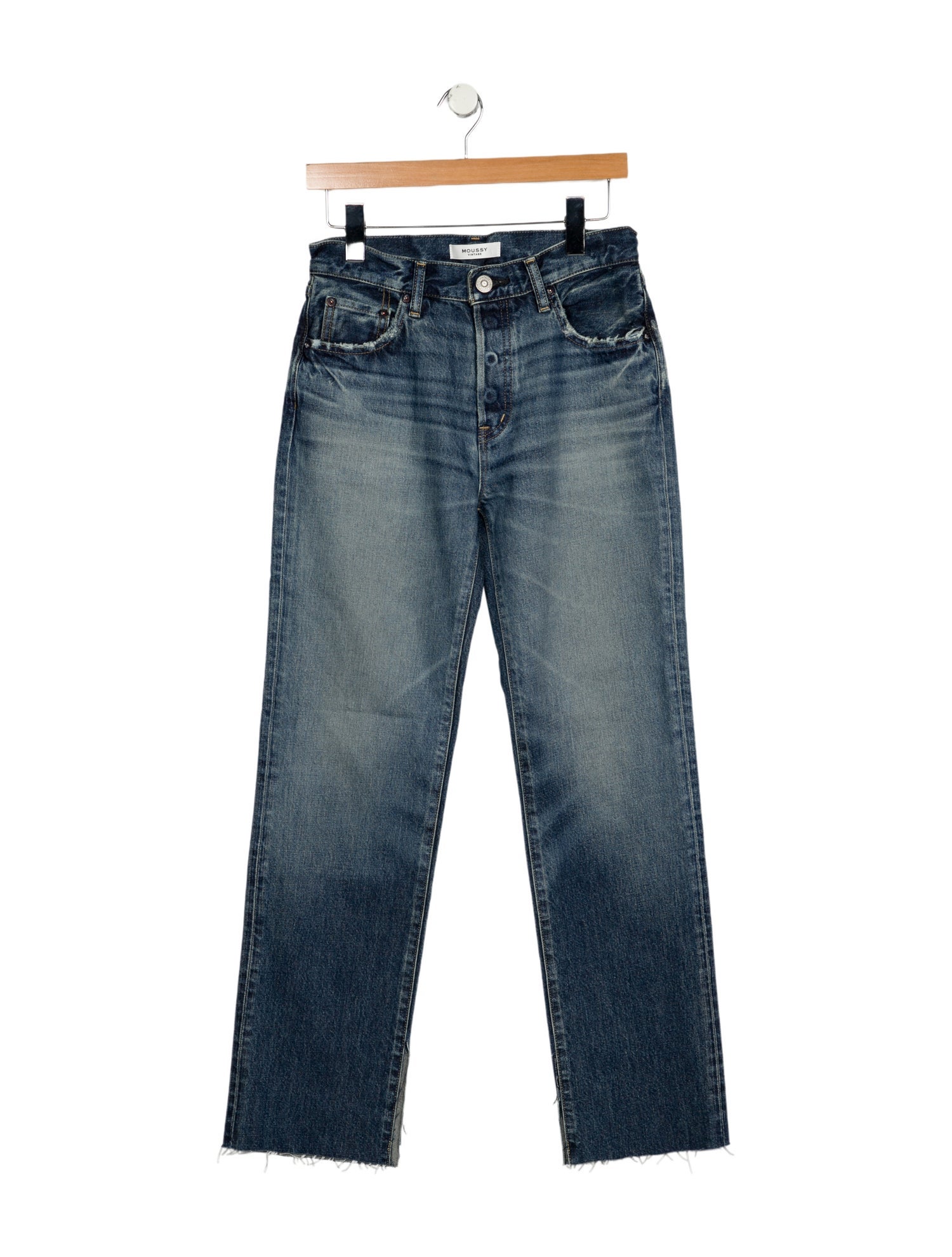 Moussy Mid-Rise Straight Leg Jeans