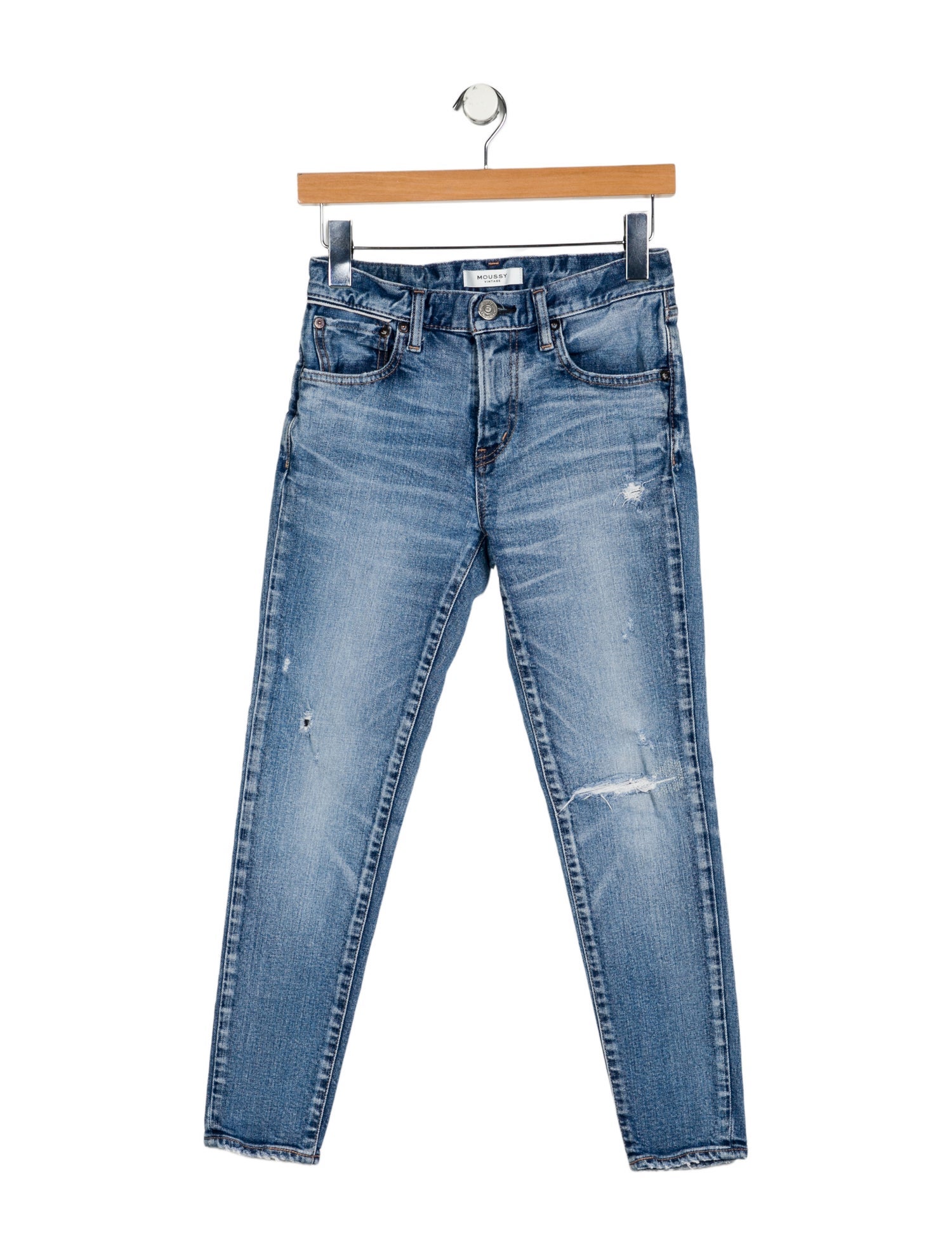 Moussy Mid-Rise Skinny Leg Jeans