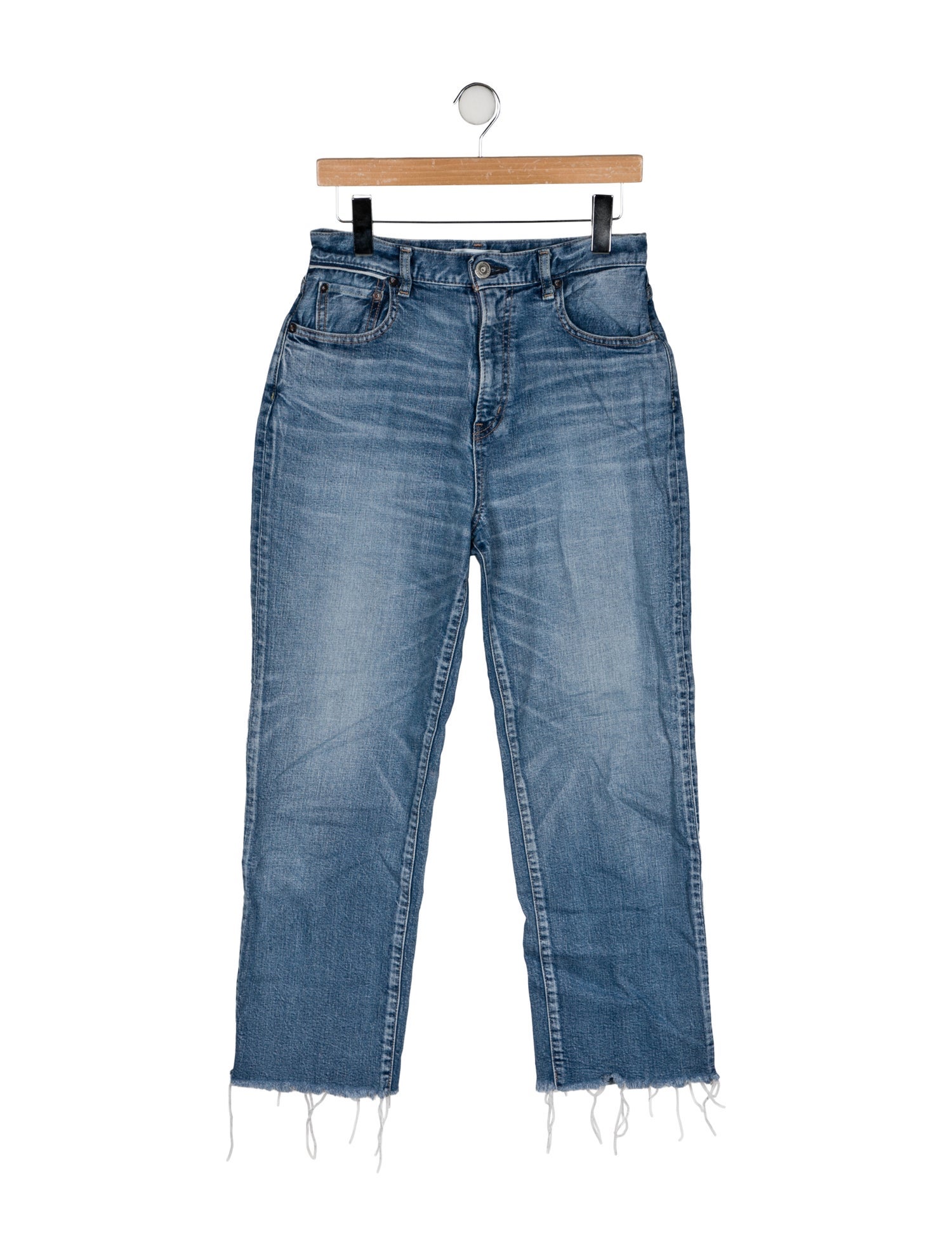 Moussy High-Rise Straight Leg Jeans