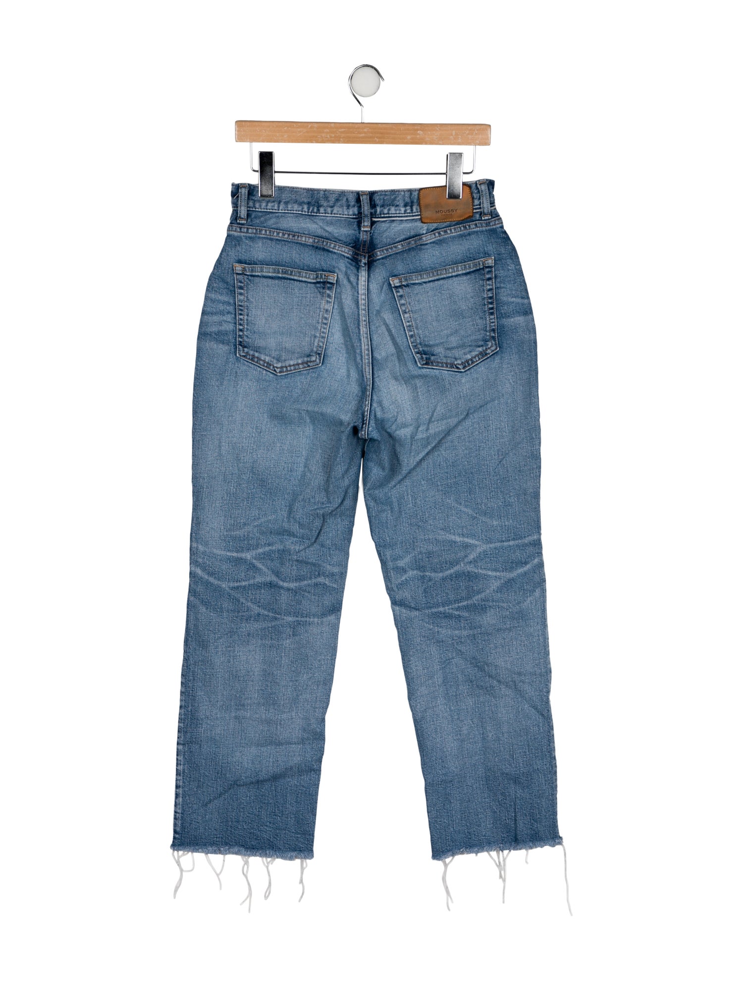 Moussy High-Rise Straight Leg Jeans