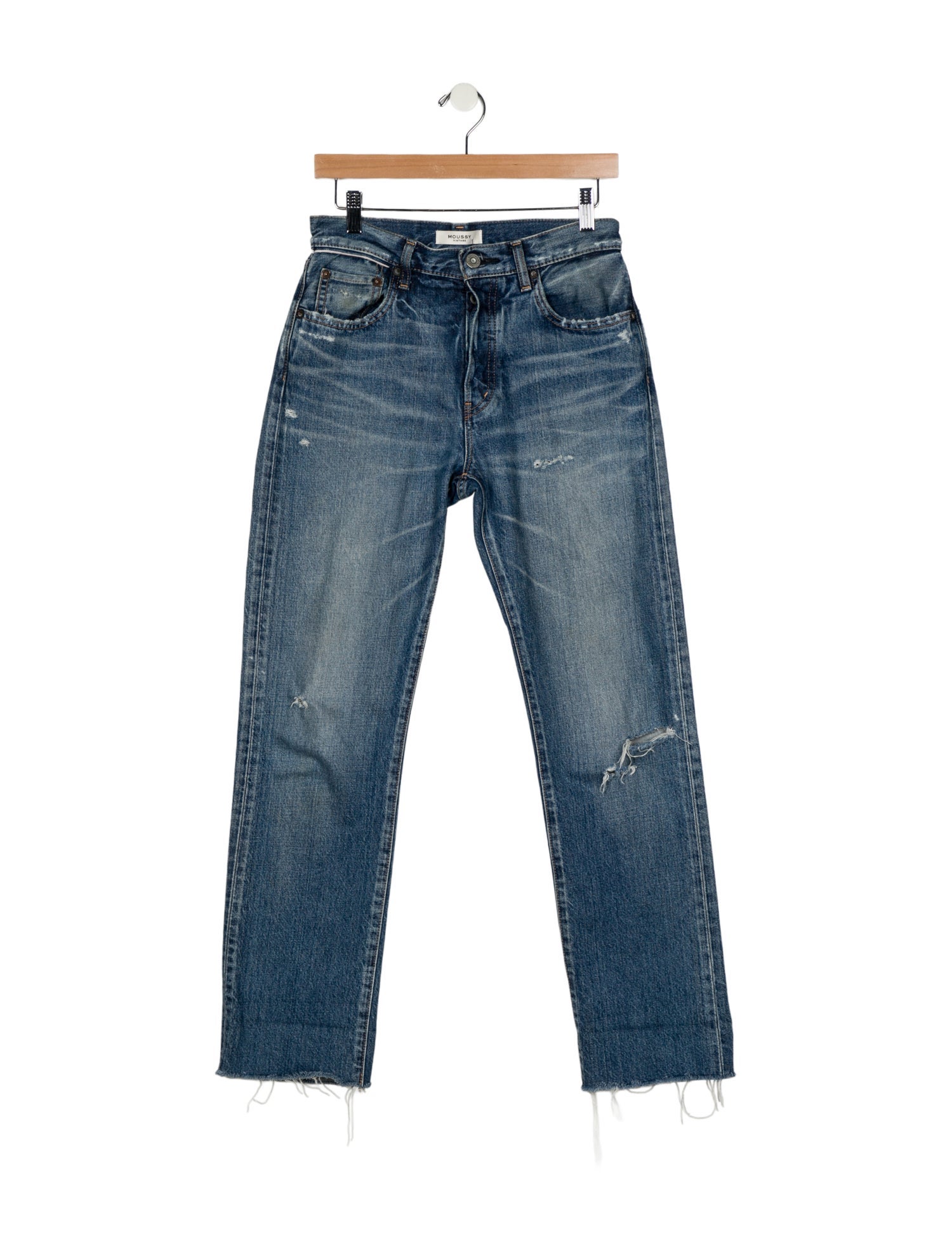 Moussy Mid-Rise Straight Leg Jeans