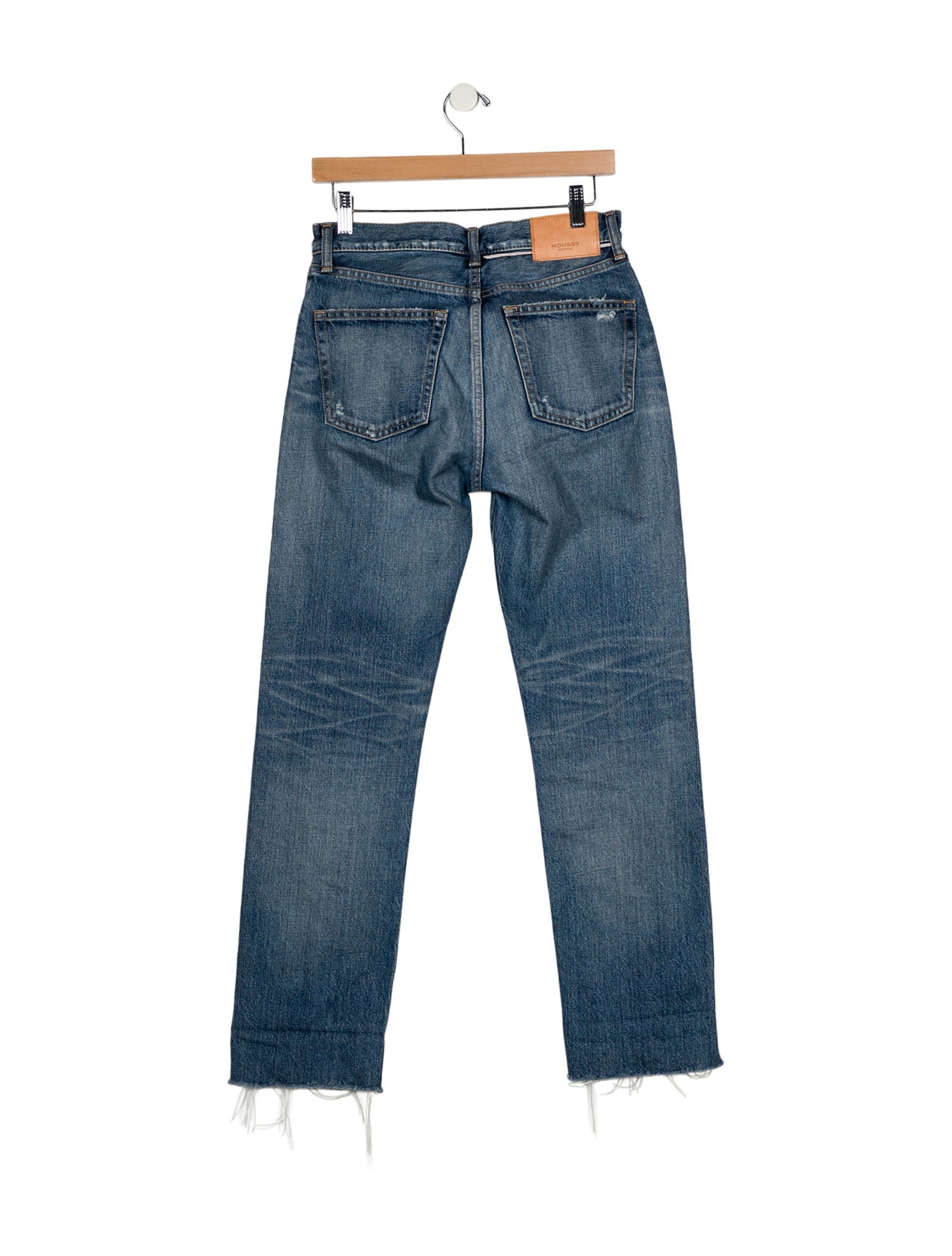 Moussy Mid-Rise Straight Leg Jeans