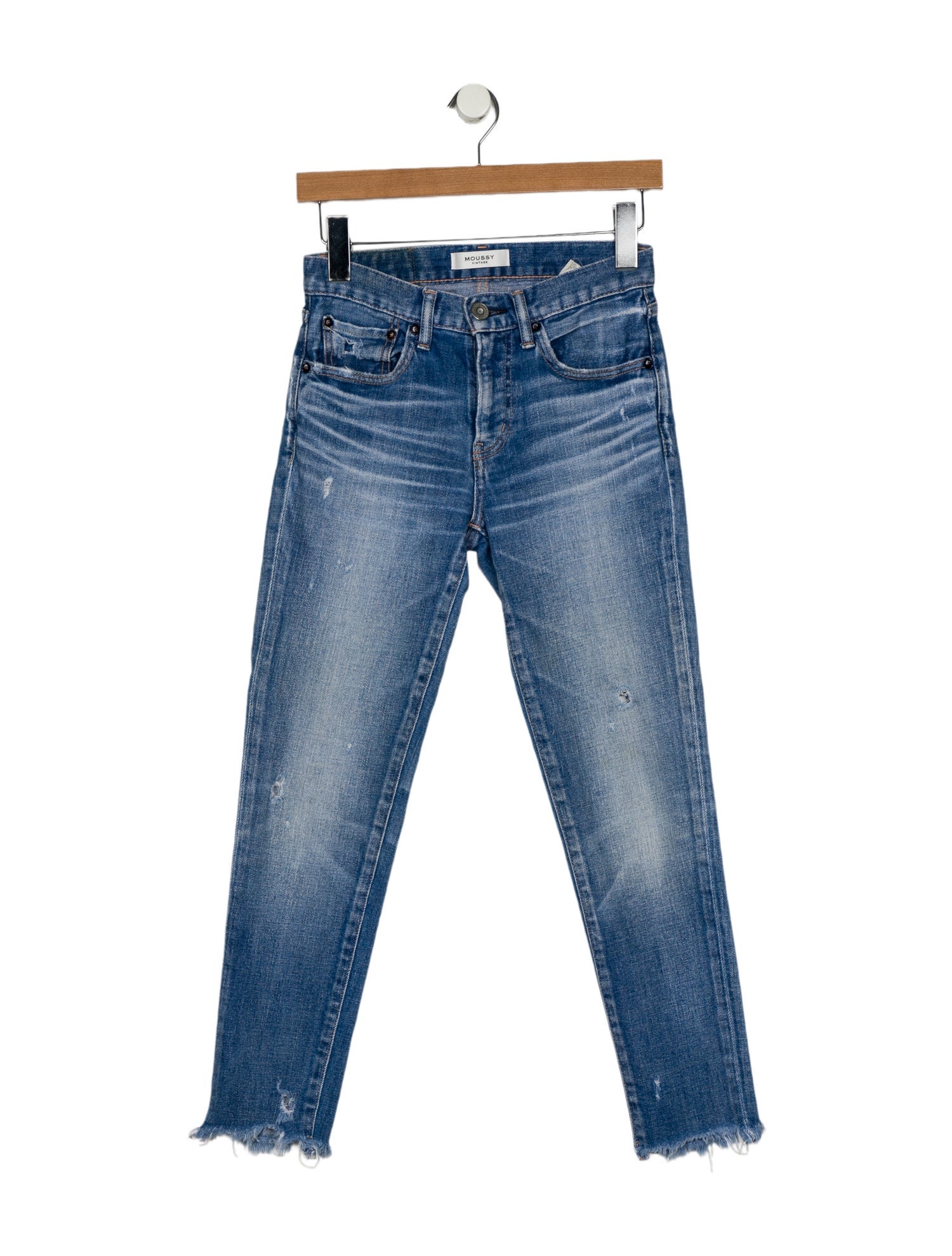 Moussy Mid-Rise Straight Leg Jeans