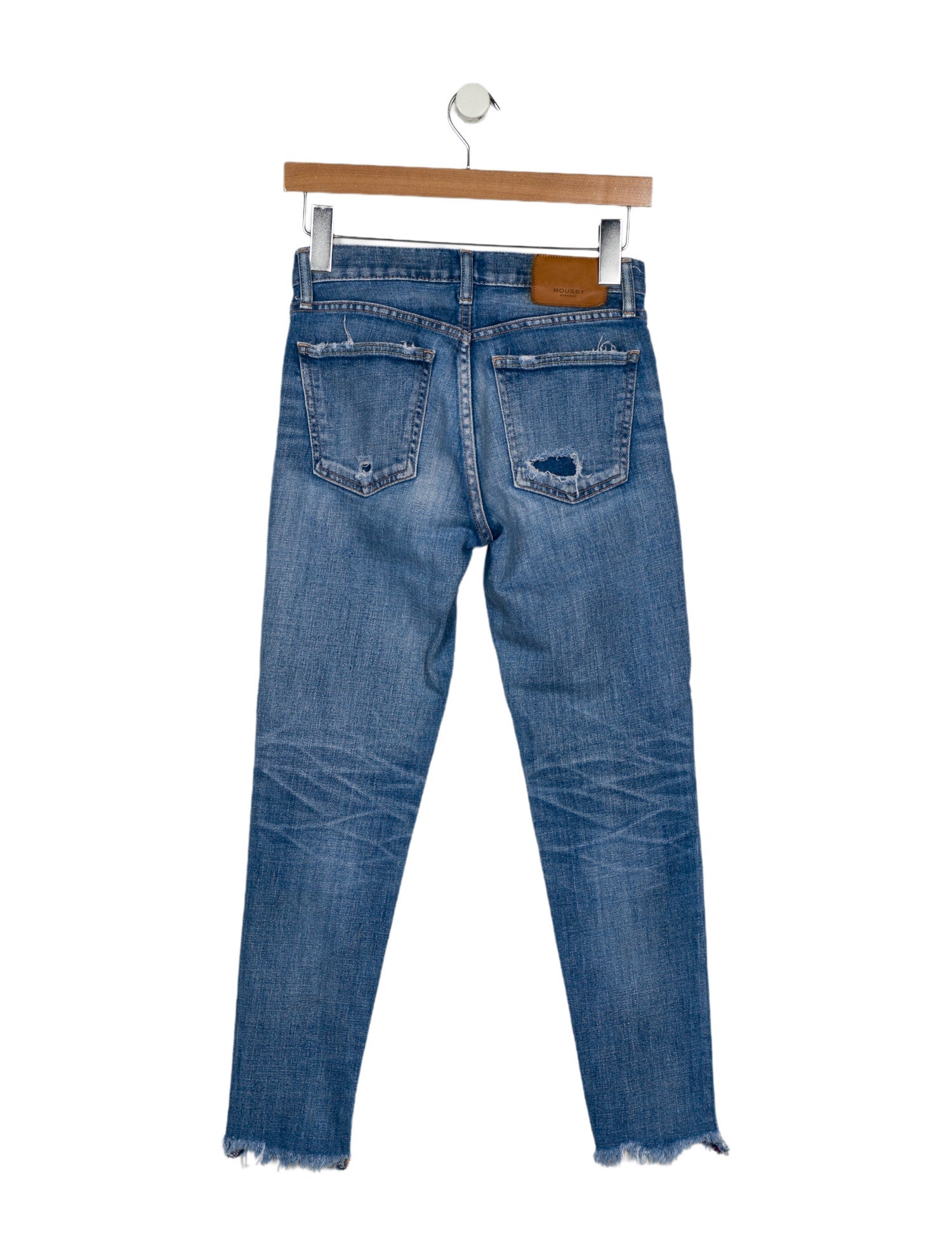 Moussy Mid-Rise Straight Leg Jeans
