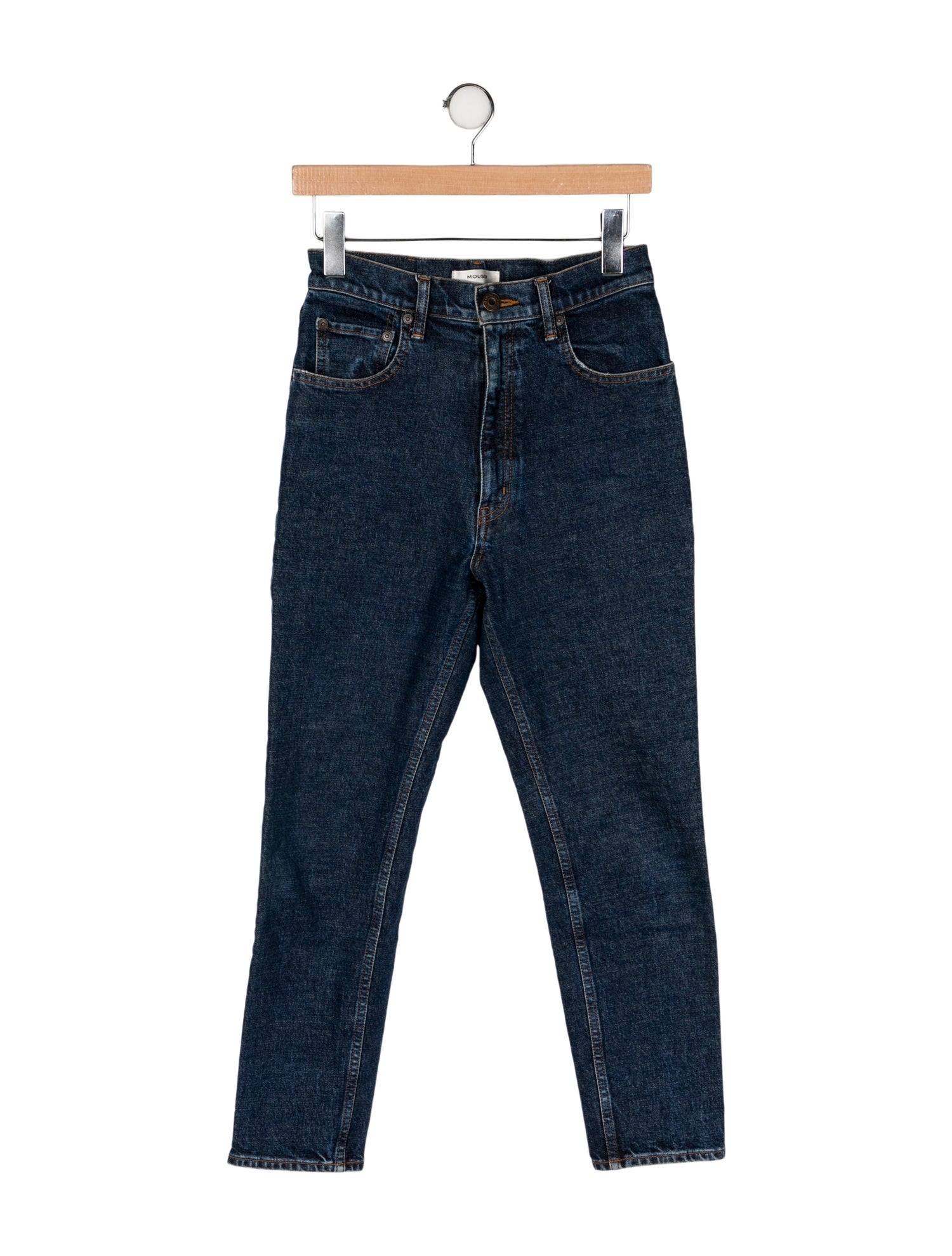 Moussy High-Rise Straight Leg Jeans