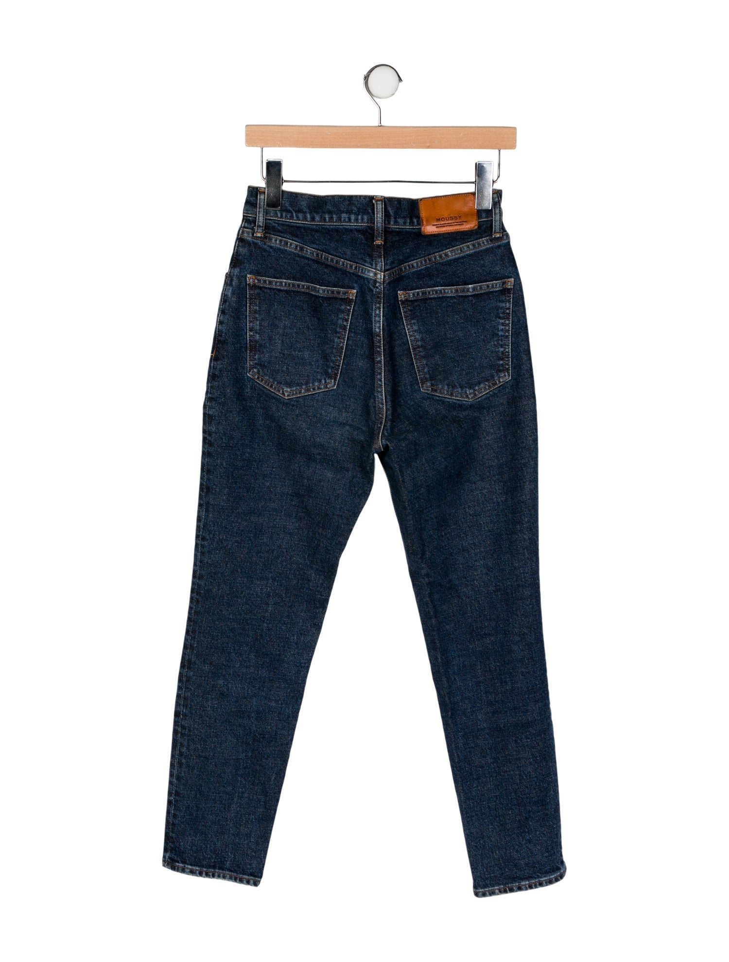 Moussy High-Rise Straight Leg Jeans
