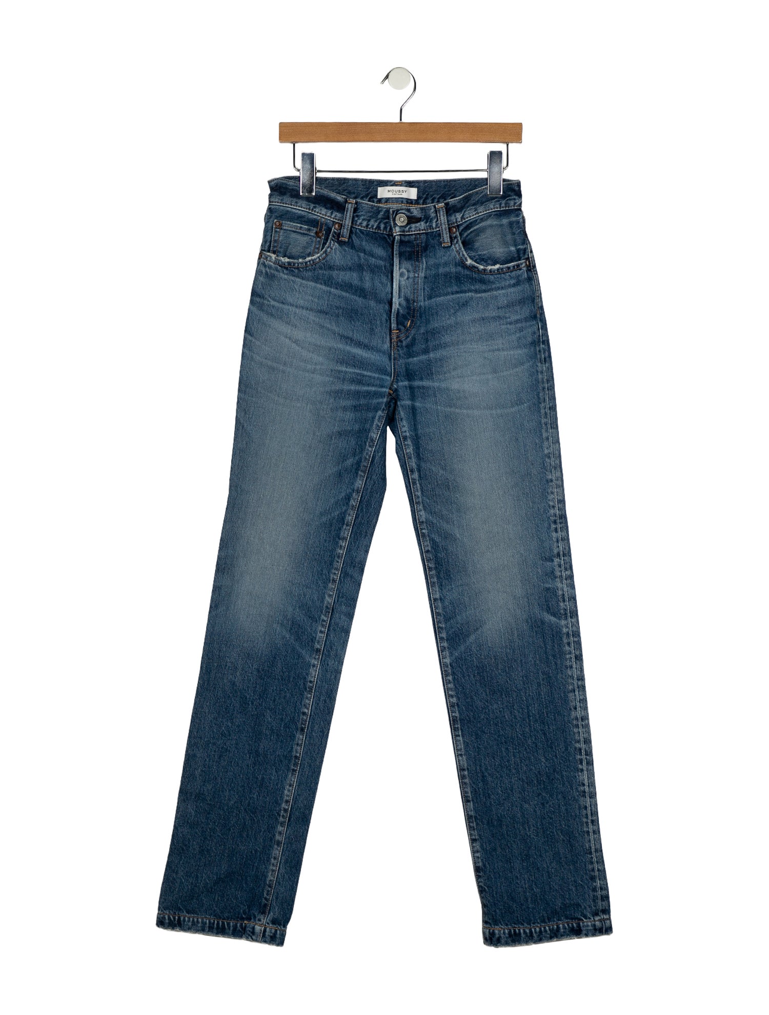 Moussy Mid-Rise Straight Leg Jeans