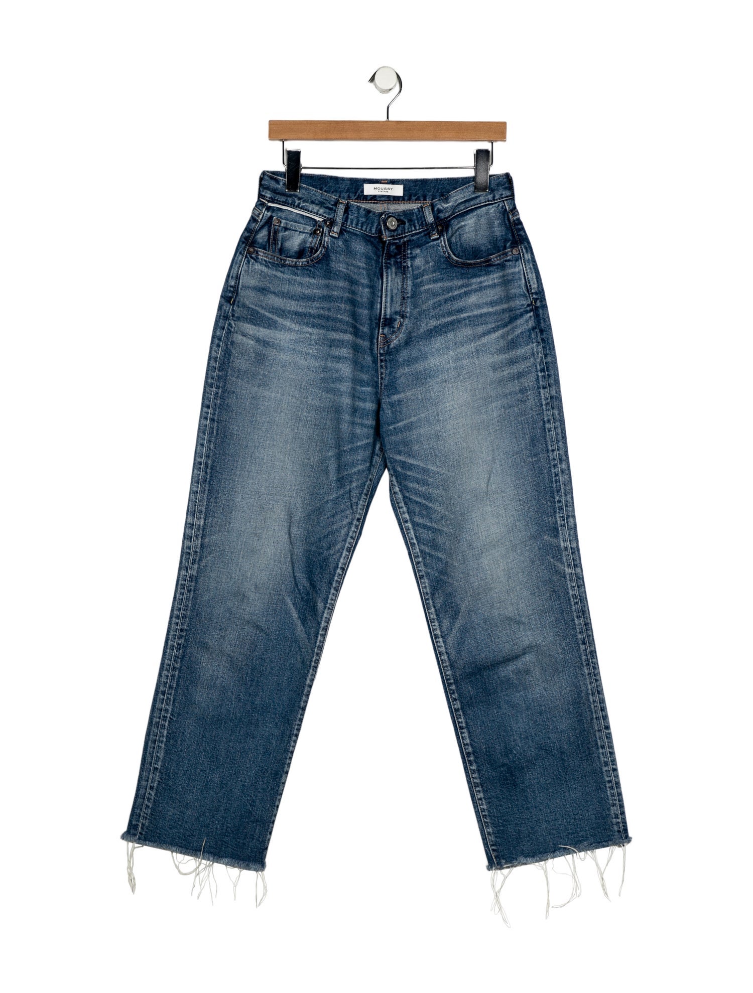 Moussy High-Rise Straight Leg Jeans