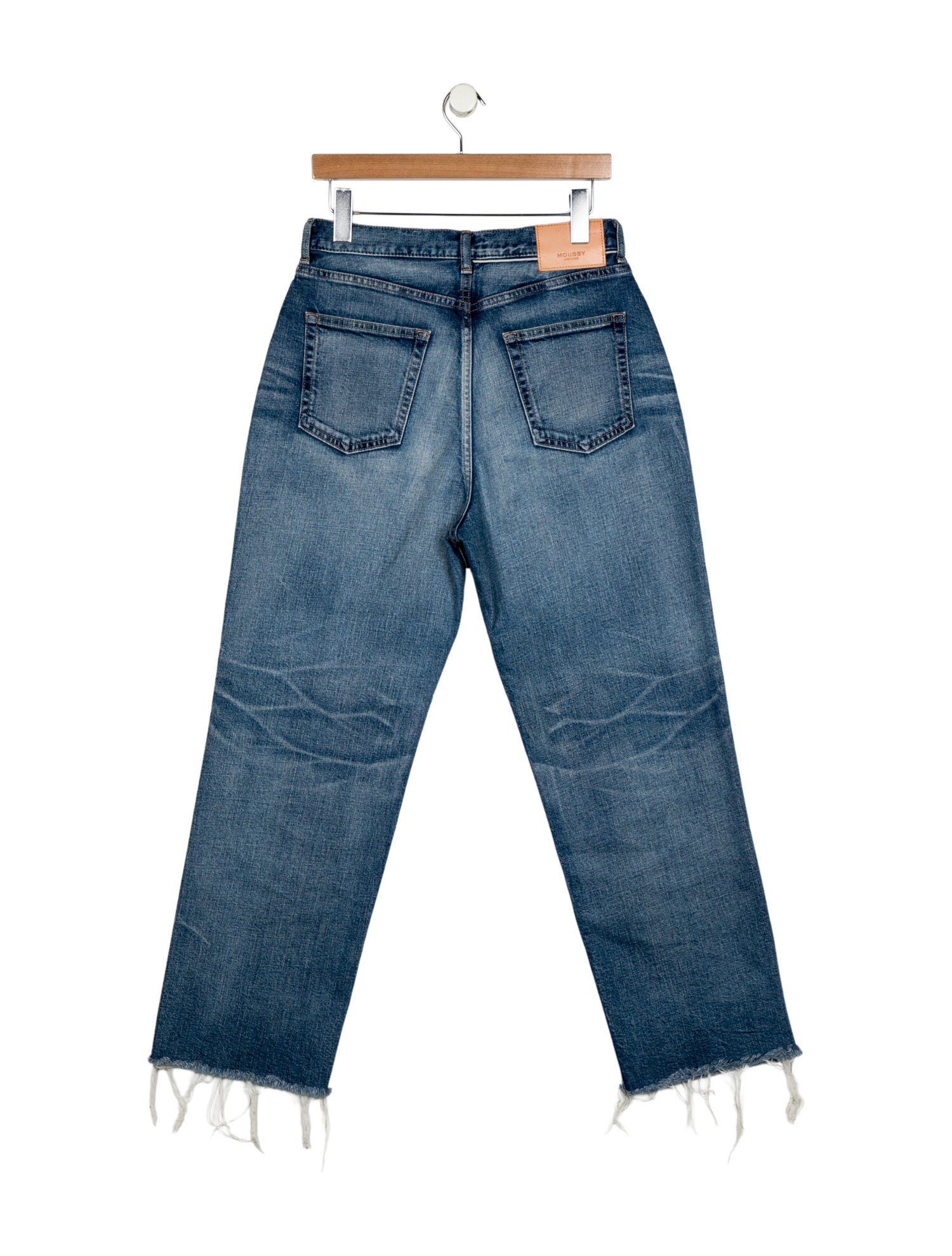 Moussy High-Rise Straight Leg Jeans