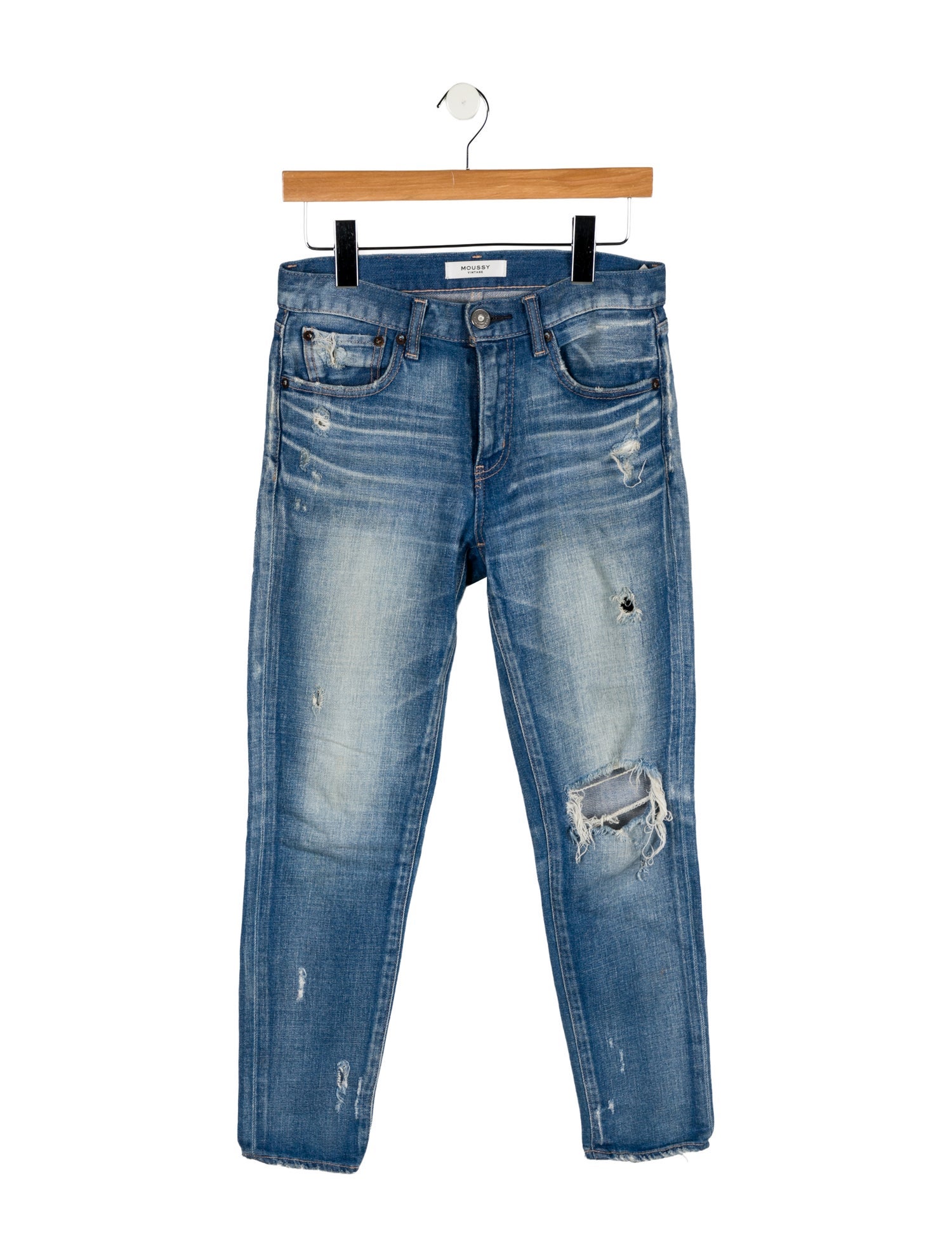 Moussy Mid-Rise Skinny Leg Jeans