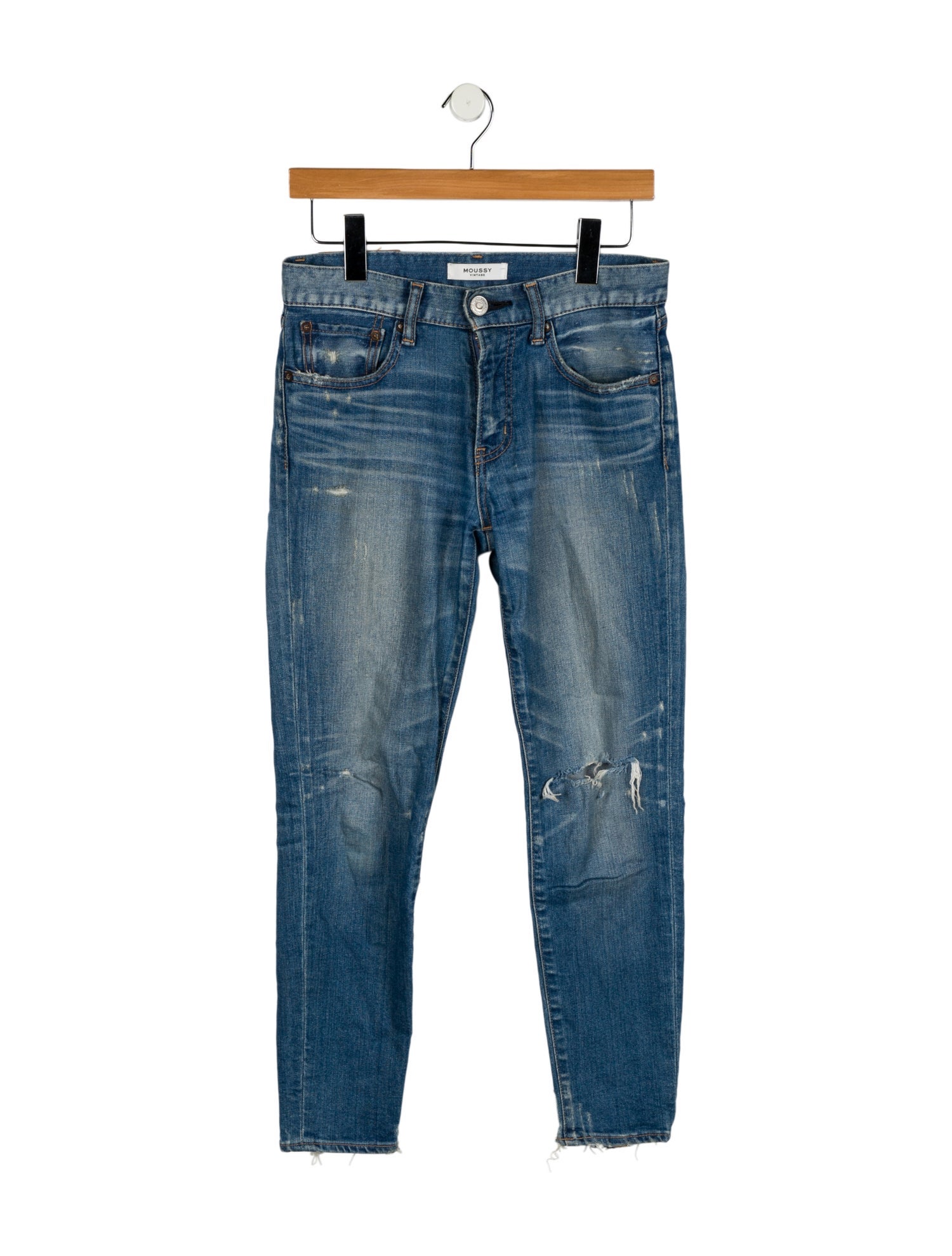 Moussy Mid-Rise Skinny Leg Jeans