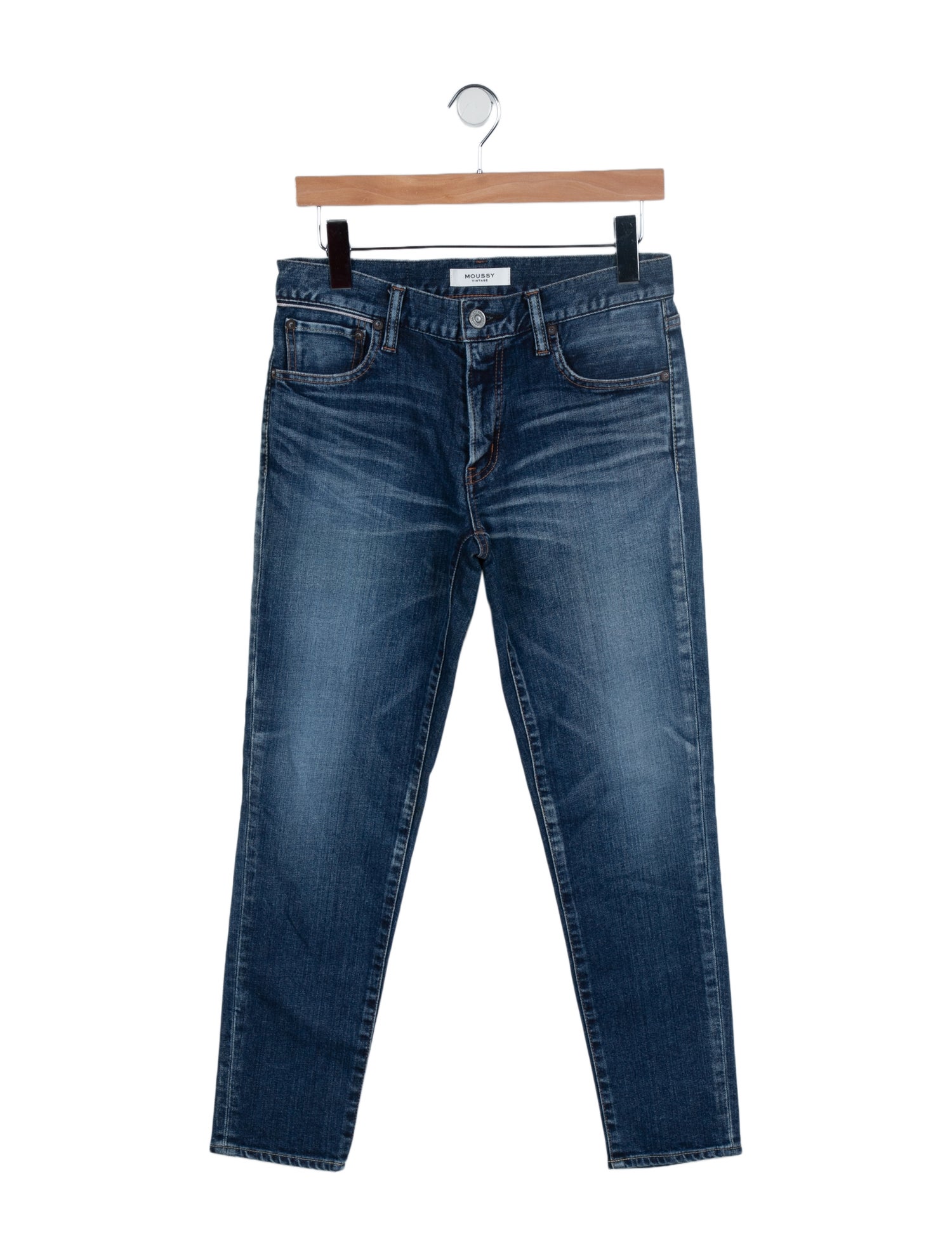 Moussy Mid-Rise Straight Leg Jeans